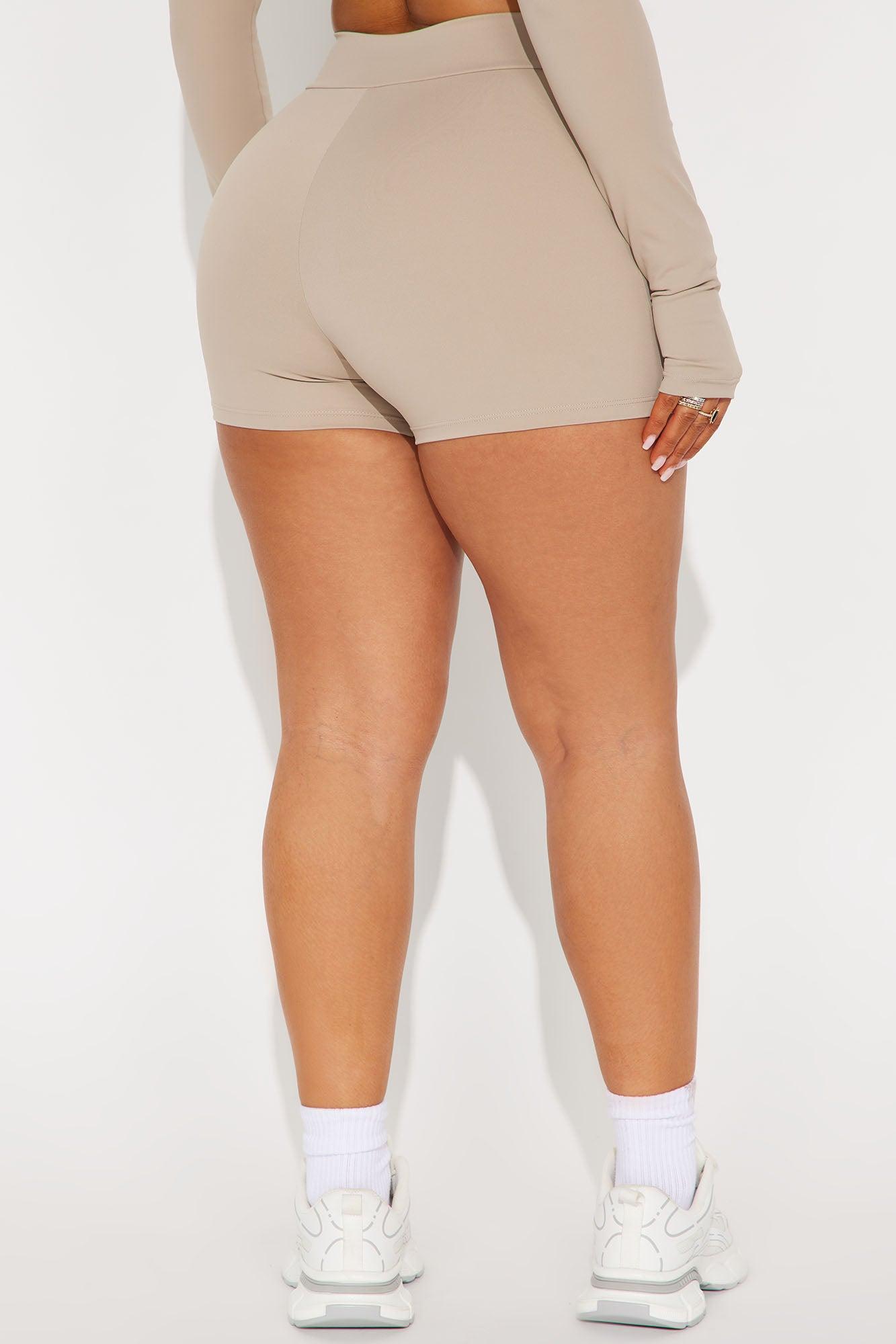 Stay Snatched Active Short - Taupe Product Image