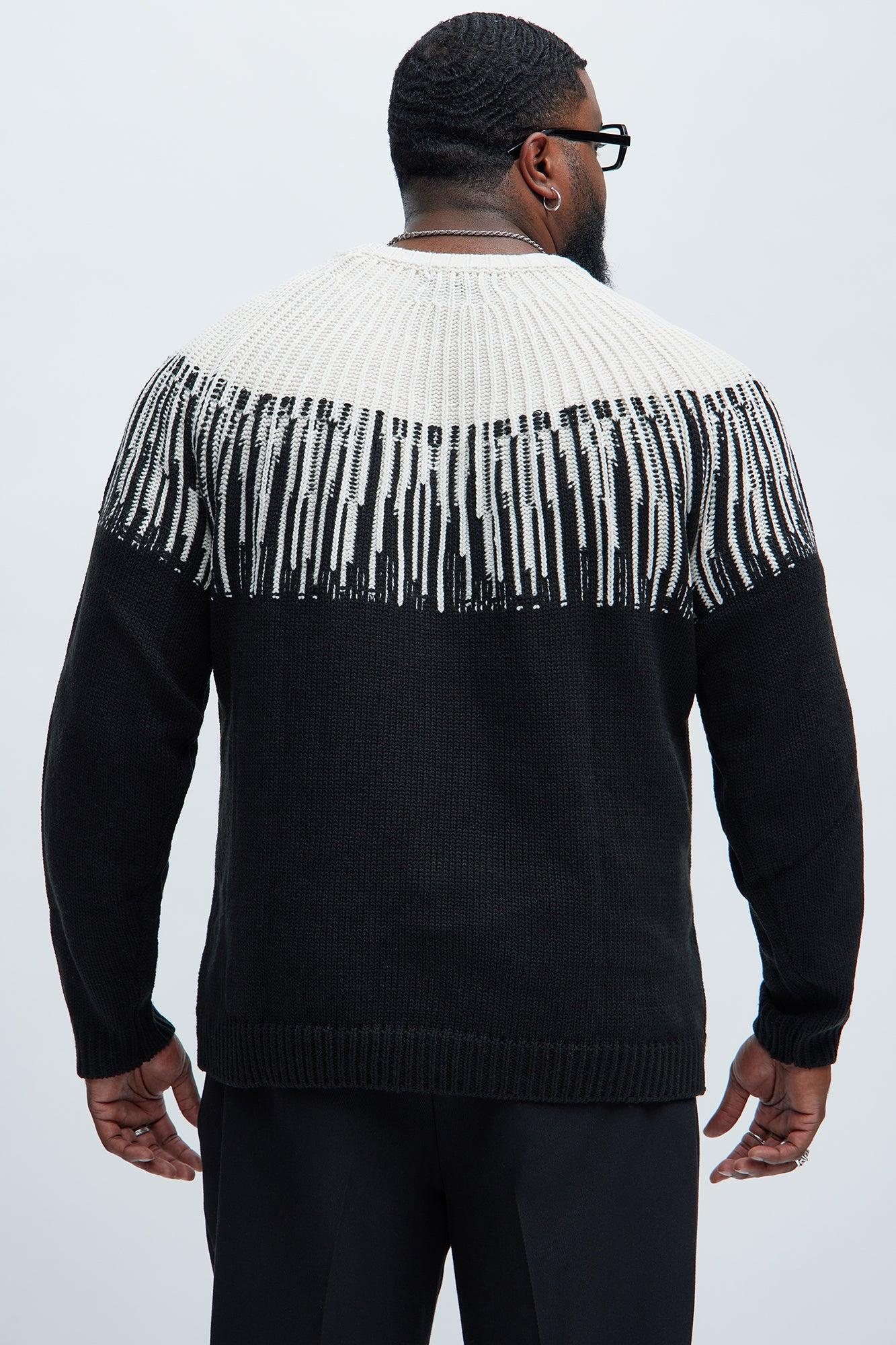 Radiant Crewneck Sweater - Black/combo Male Product Image