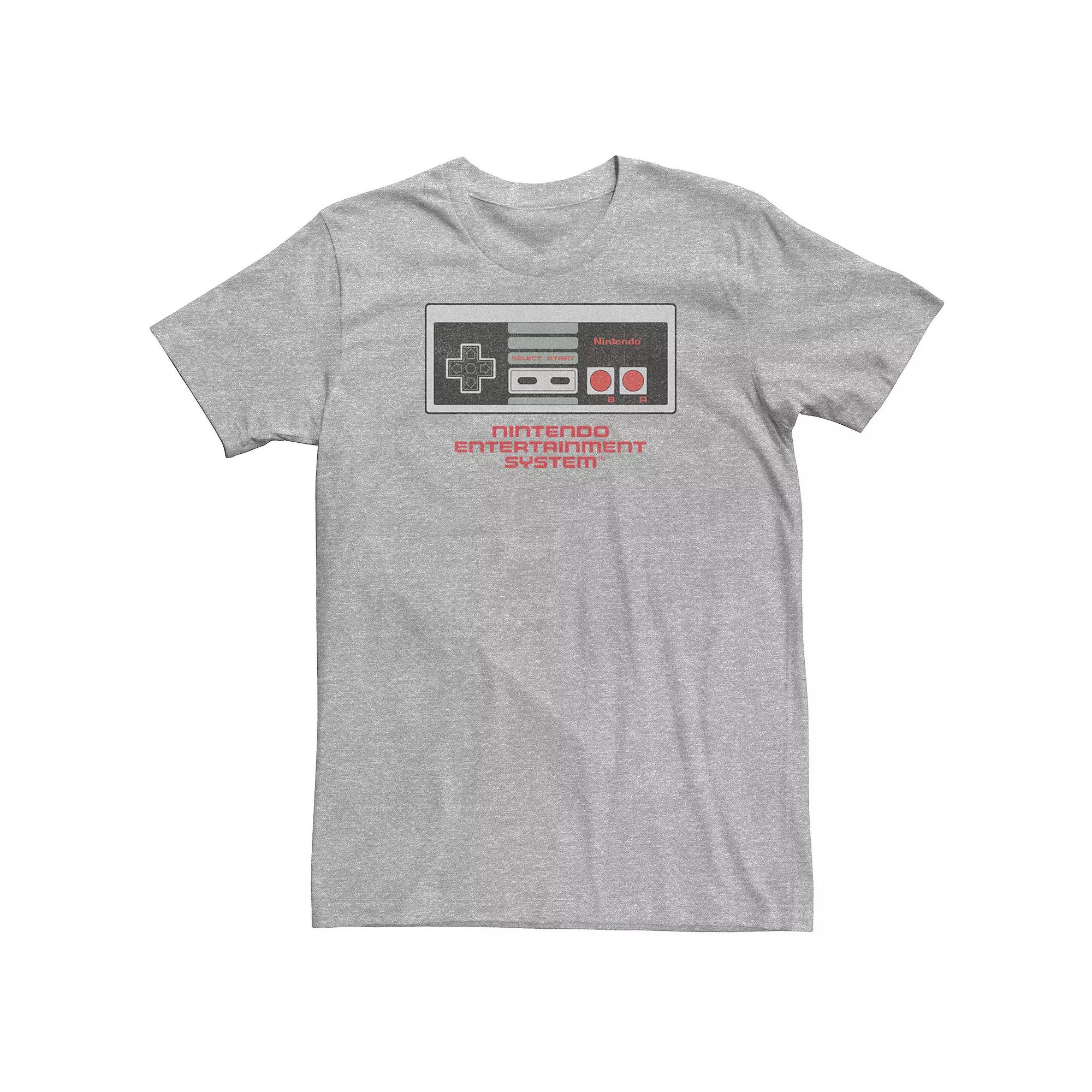 Big & Tall Nintendo NES Controller Entertainment System Tee, Men's,  Product Image