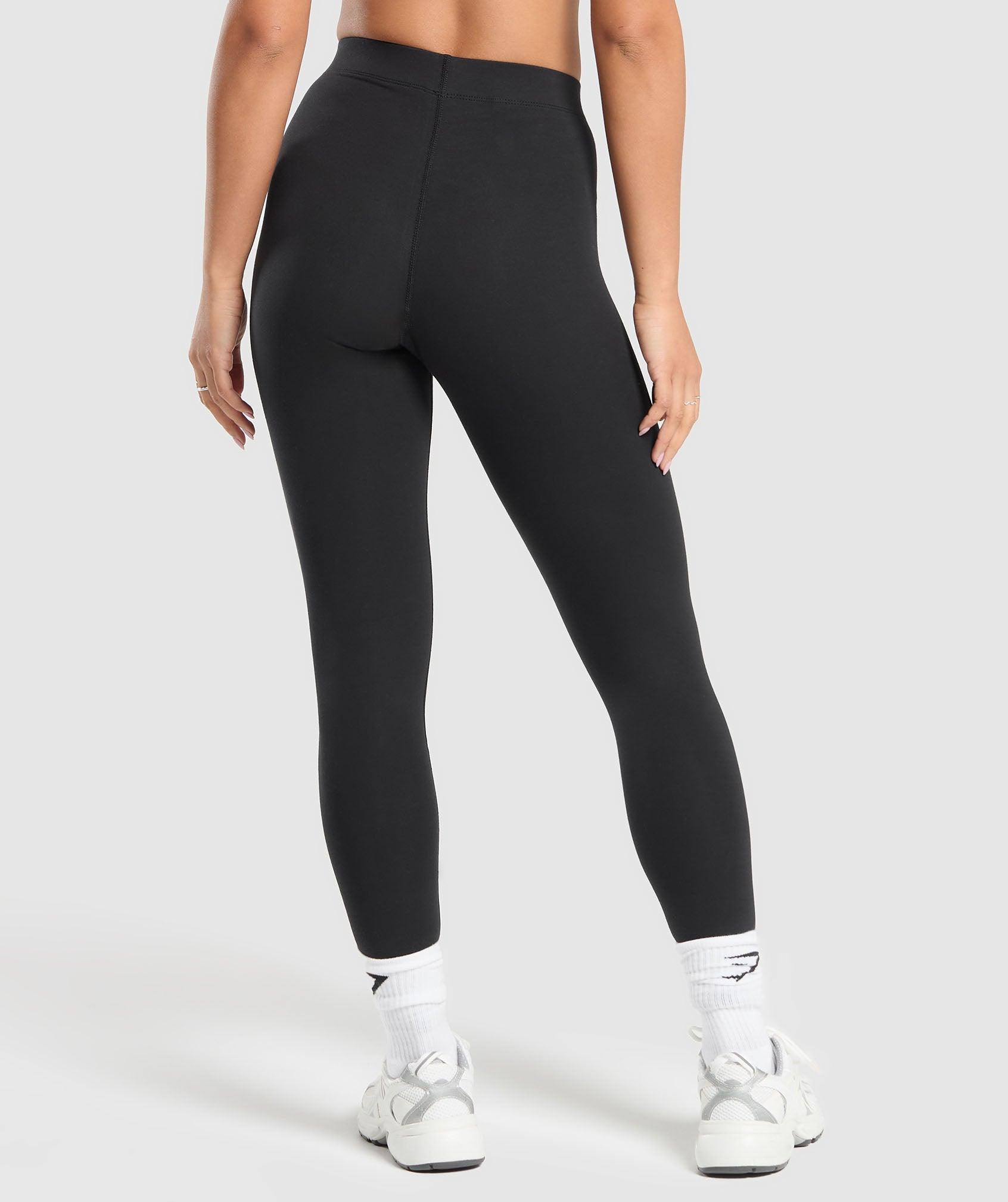 Gymshark Cotton Leggings - Black Female Product Image