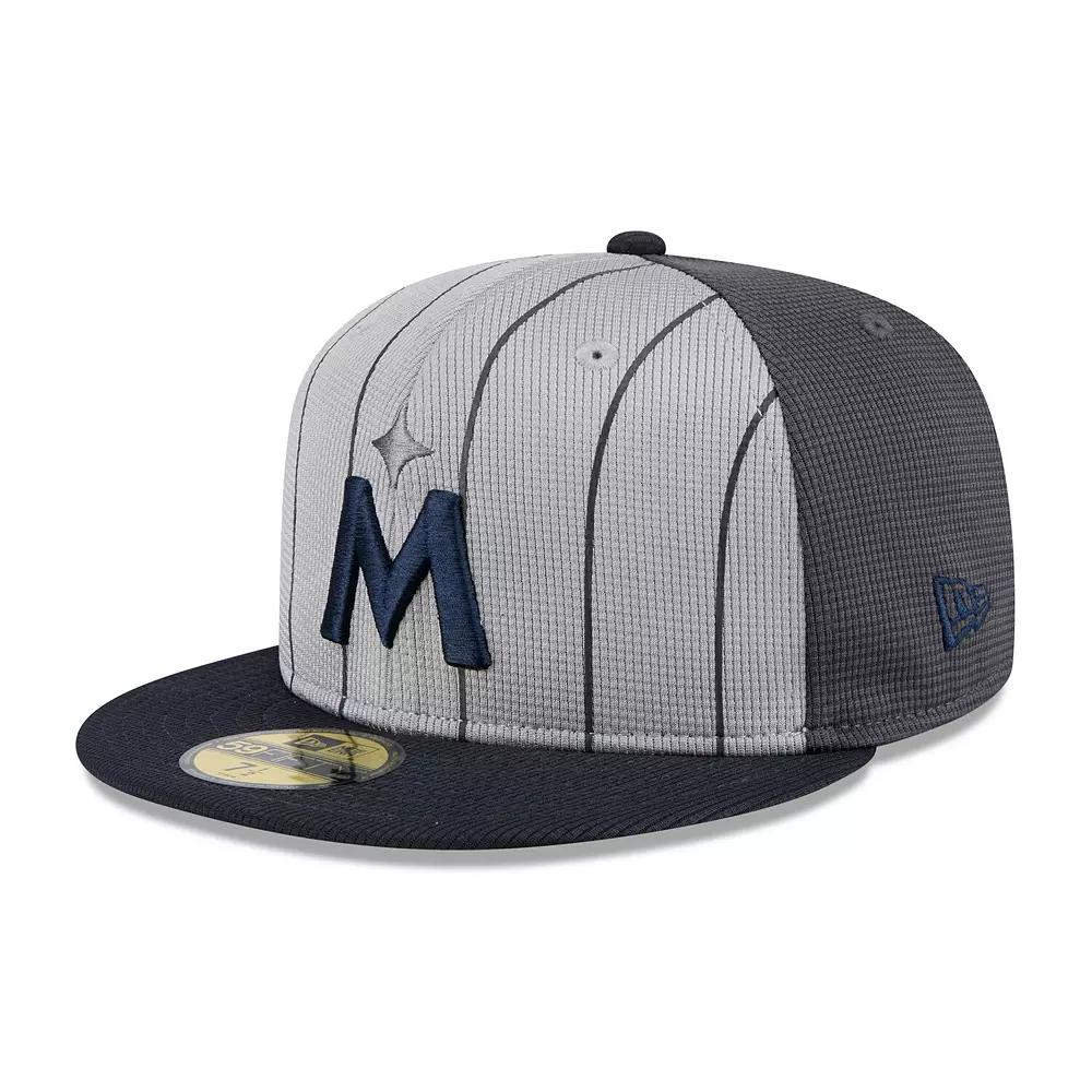Mens New Era Gray Minnesota Twins 2025 Batting Practice 59FIFTY Fitted Hat Product Image