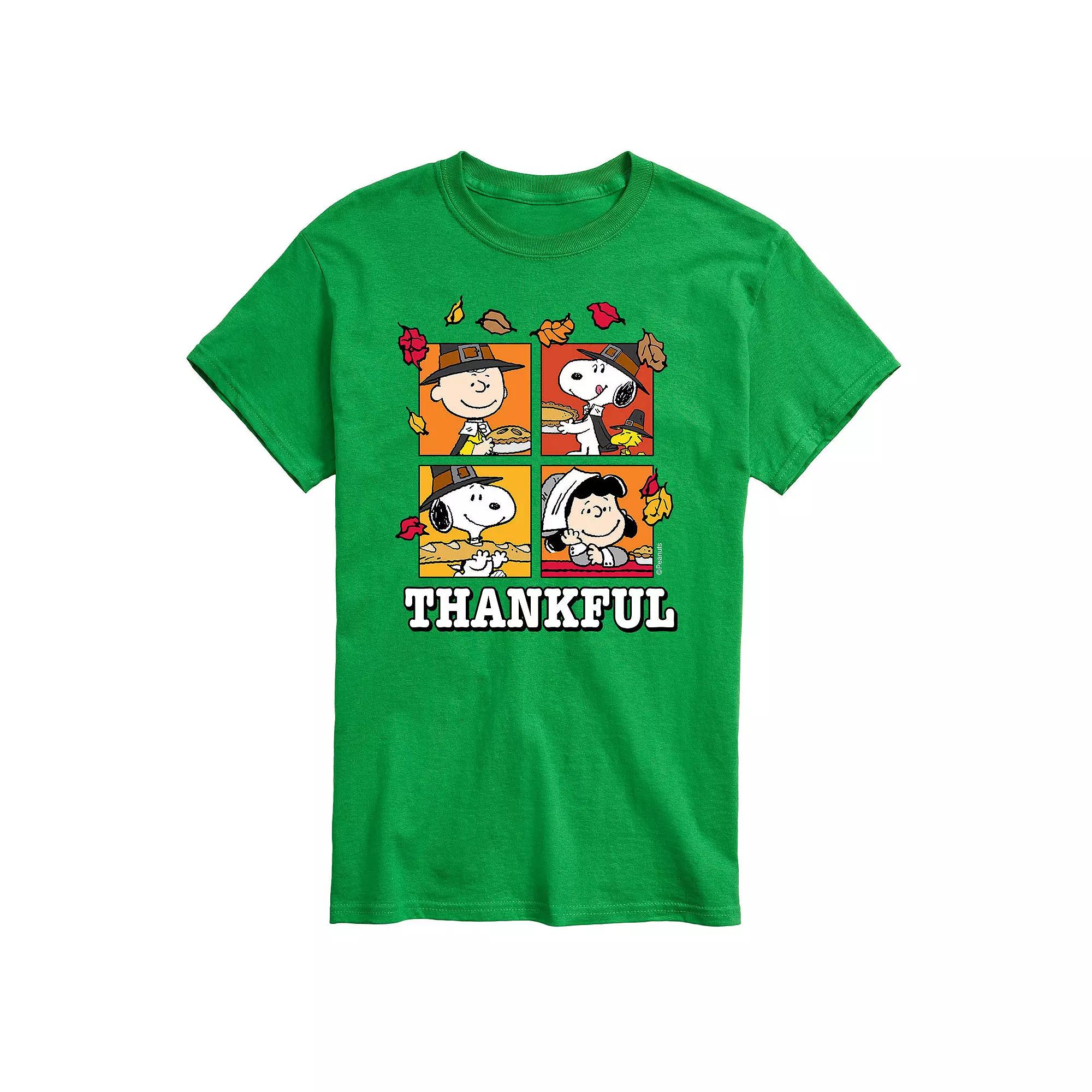 Big & Tall Peanuts Thankful Tee, Men's,  Product Image
