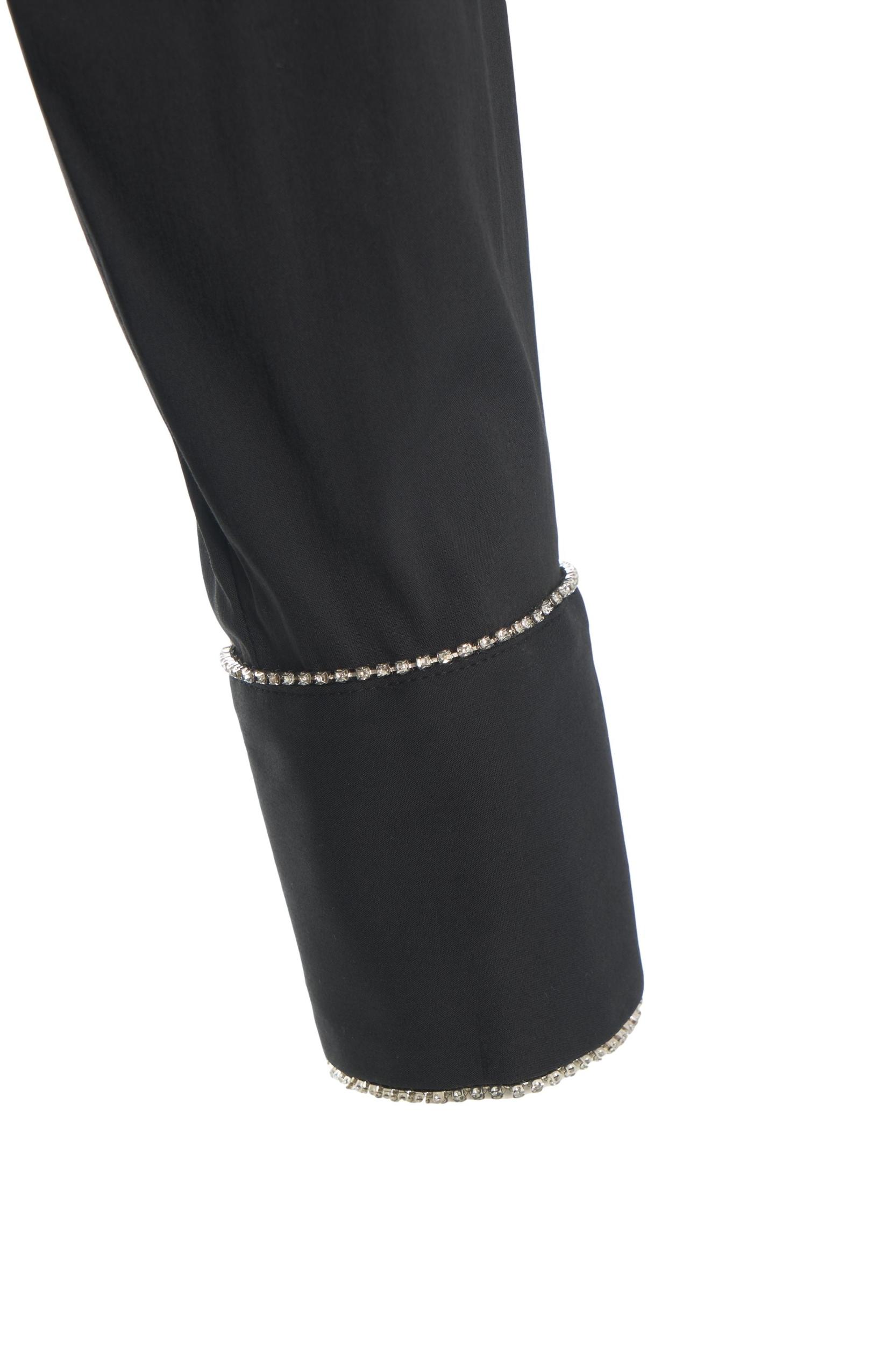 Blouse with rhinestone applique Product Image