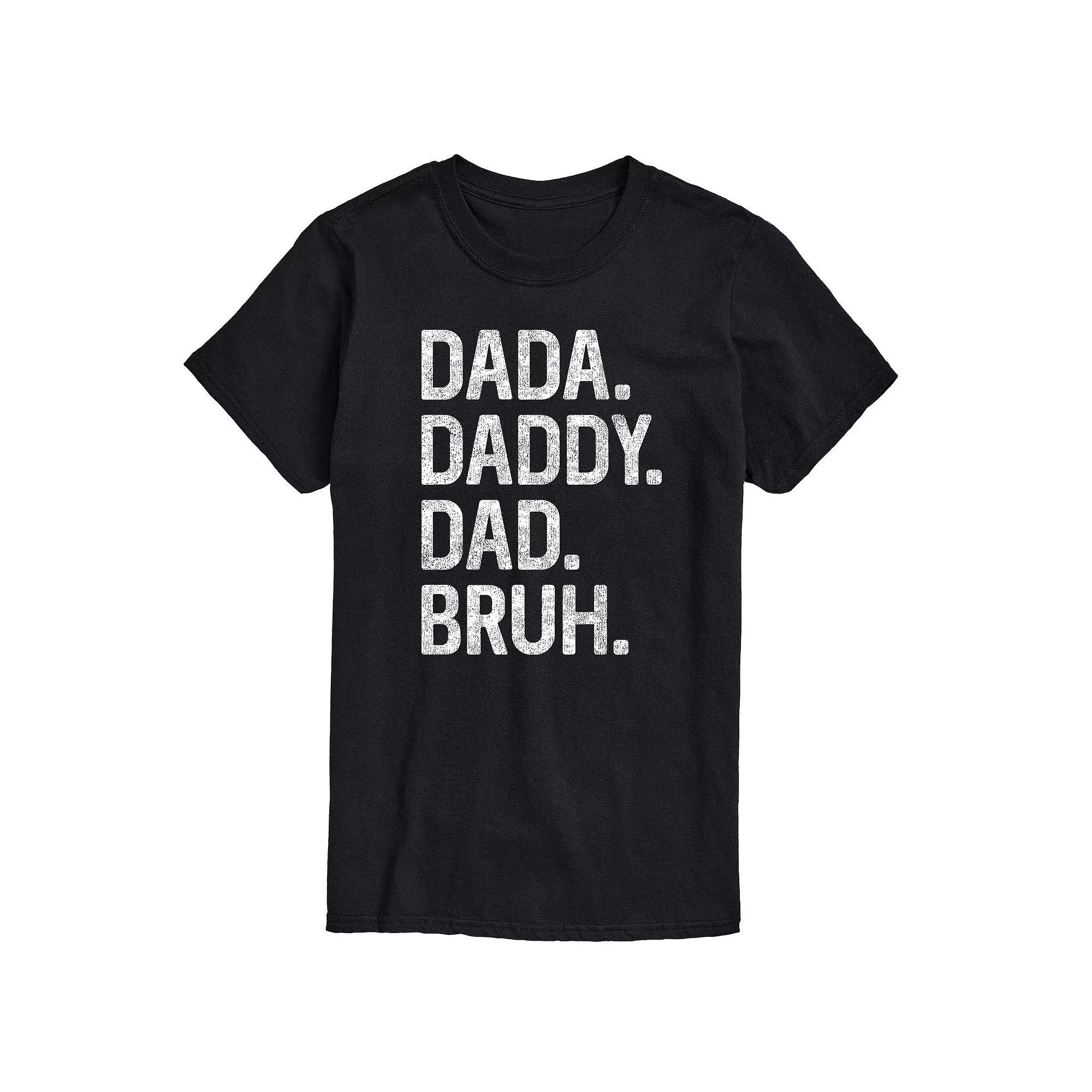 Men's Dada Daddy Dad Bruh Graphic Tee,  Product Image