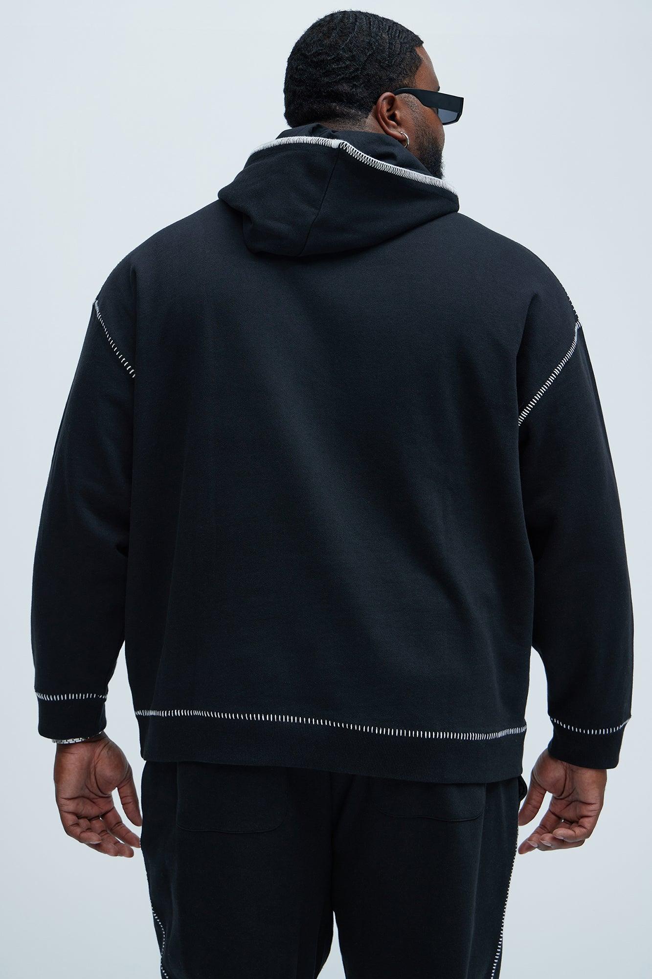 Tyson Stitch Hoodie - Black Product Image