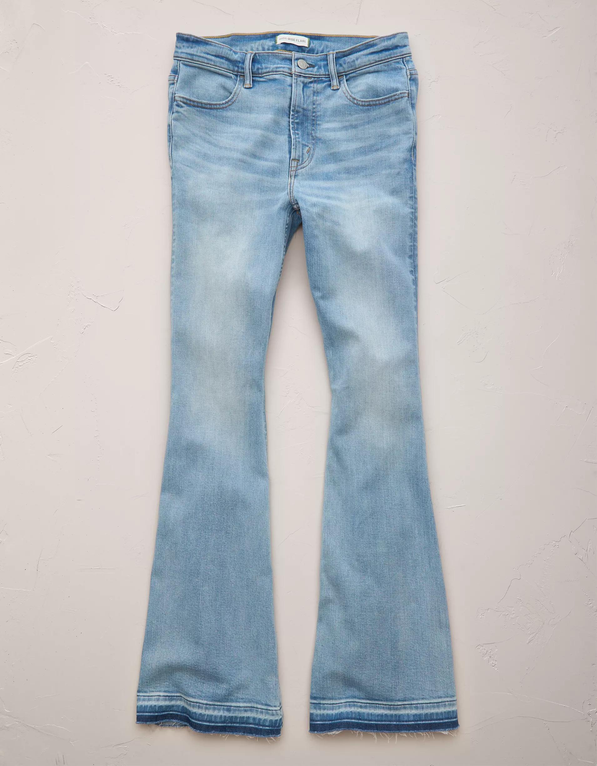 AE77 Premium High-Waisted Flare Jean Product Image