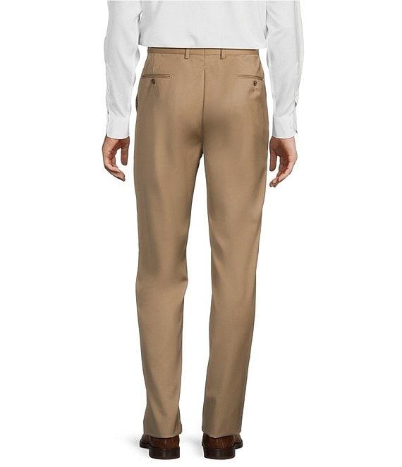 Hart Schaffner Marx Chicago Classic Fit Flat Front Solid Pattern Dress Pants Product Image