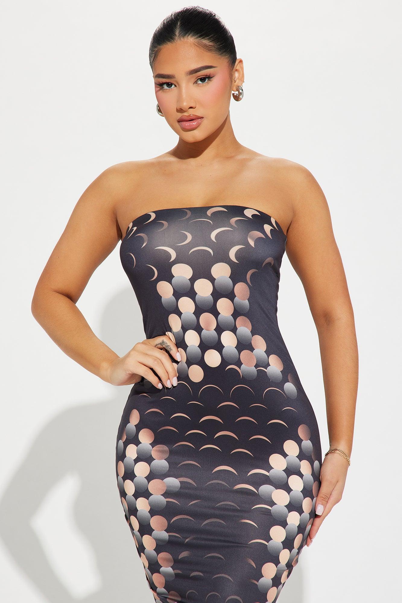 Connect Me Maxi Dress - Black/combo Product Image