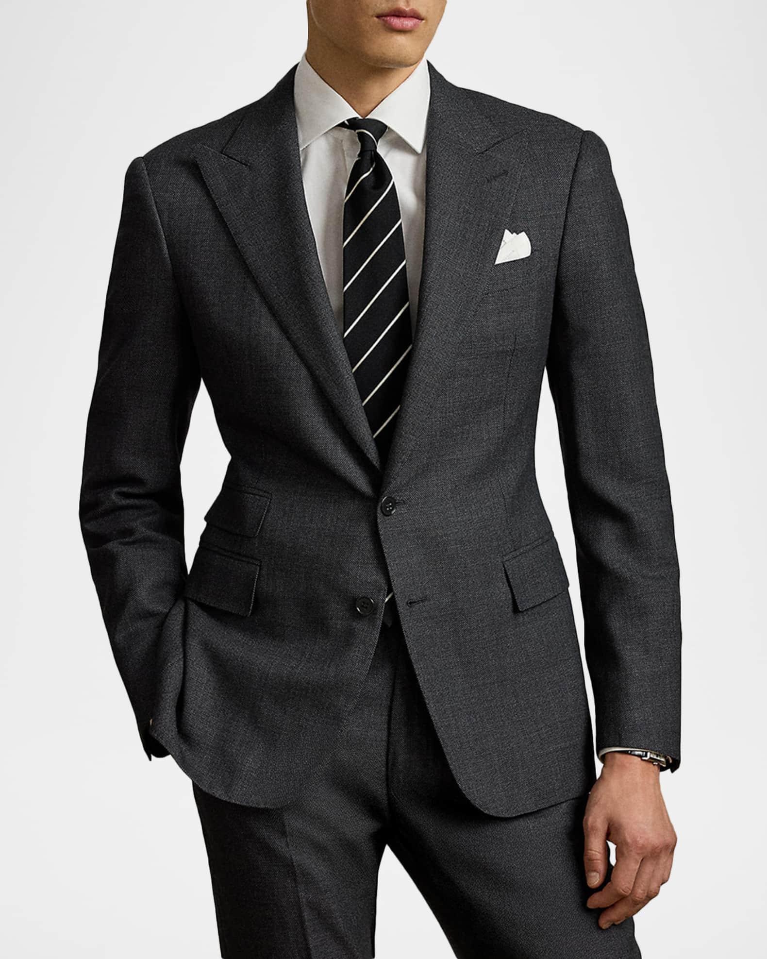 Men's Gregory Wool and Cashmere Birdseye Suit Product Image