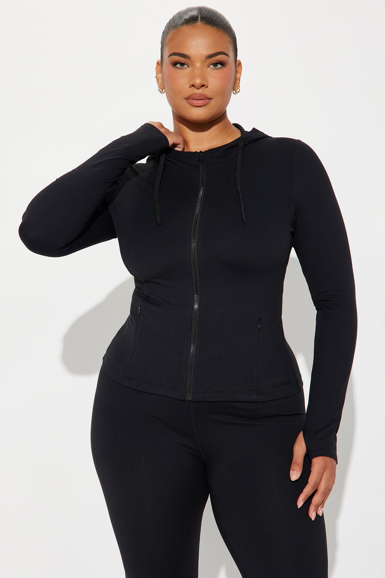 Alignment Super Soft Active Jacket - Black Product Image