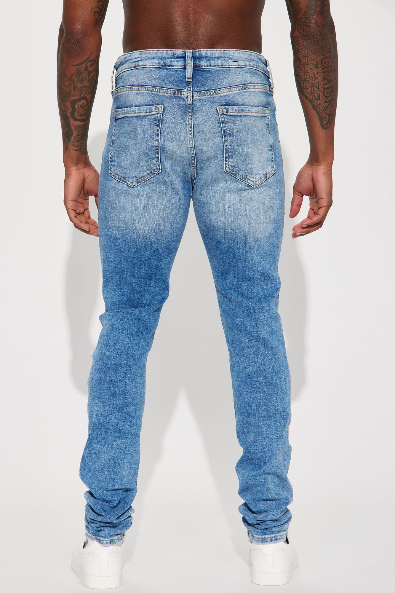 Ready To Unwind Stacked Skinny Jeans - Medium Wash Product Image