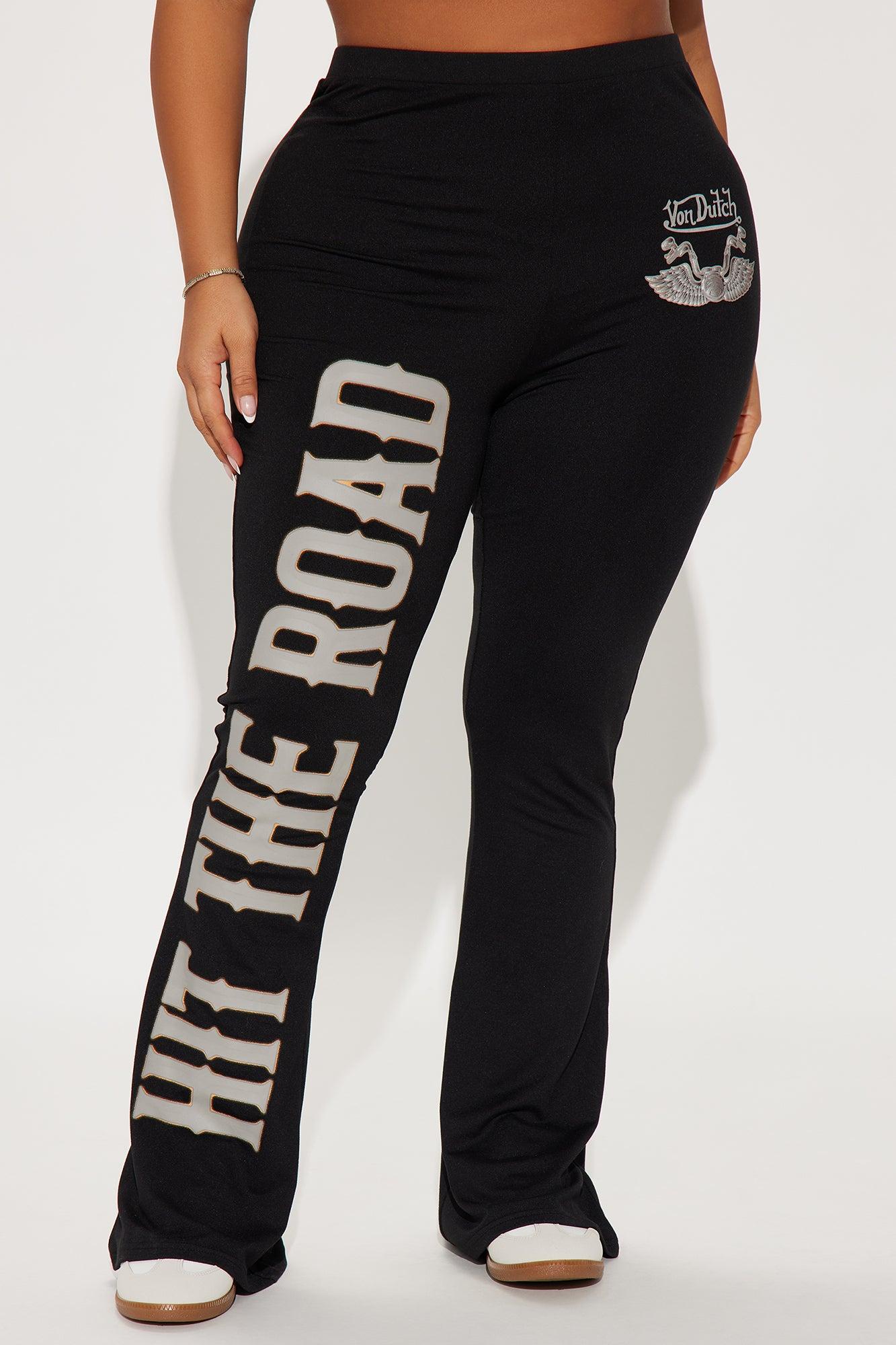 Von Dutch Hit The Road Flare Pant - Black Product Image