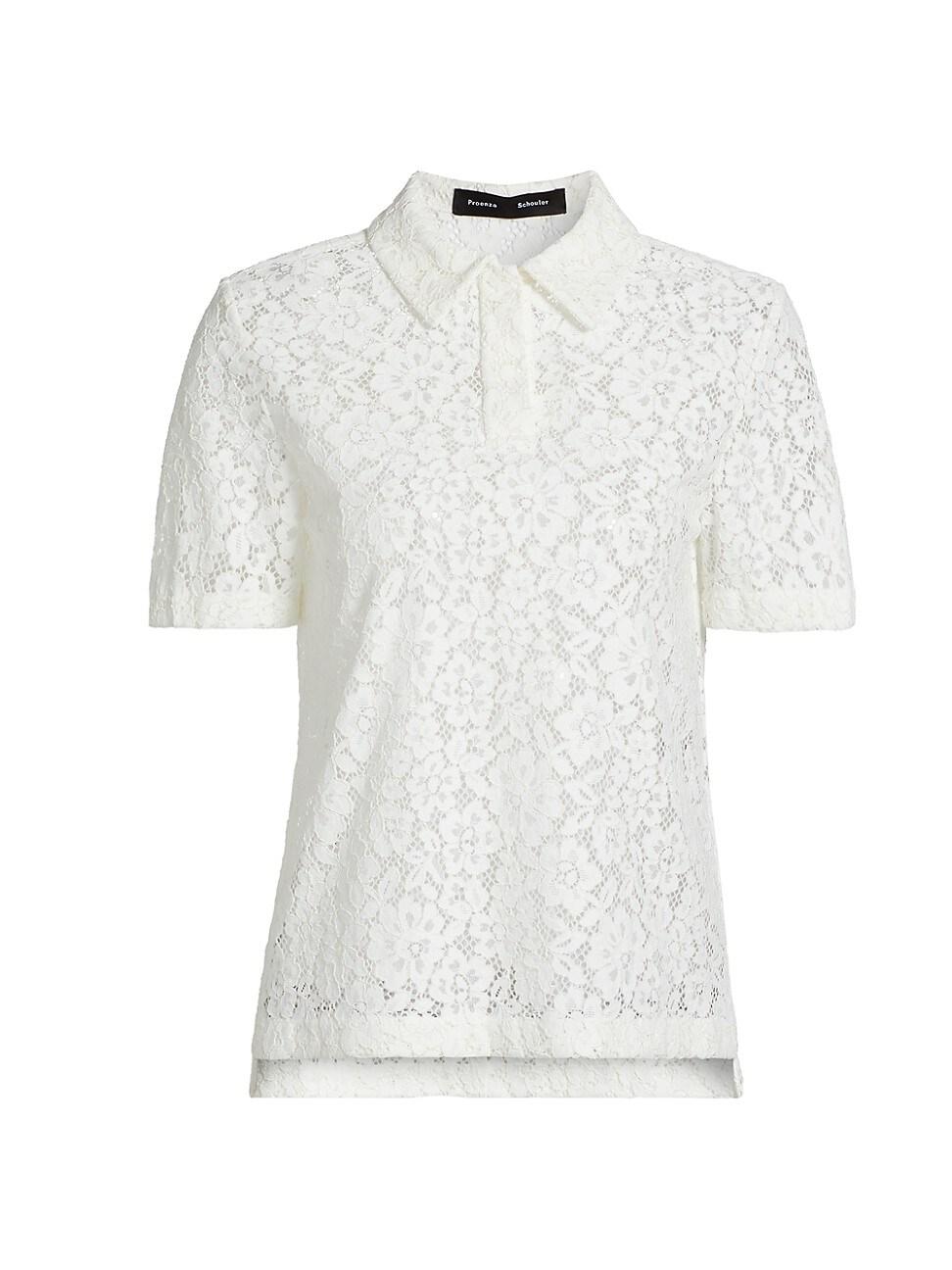 Womens Kennedy Stretch Lace Polo Shirt Product Image