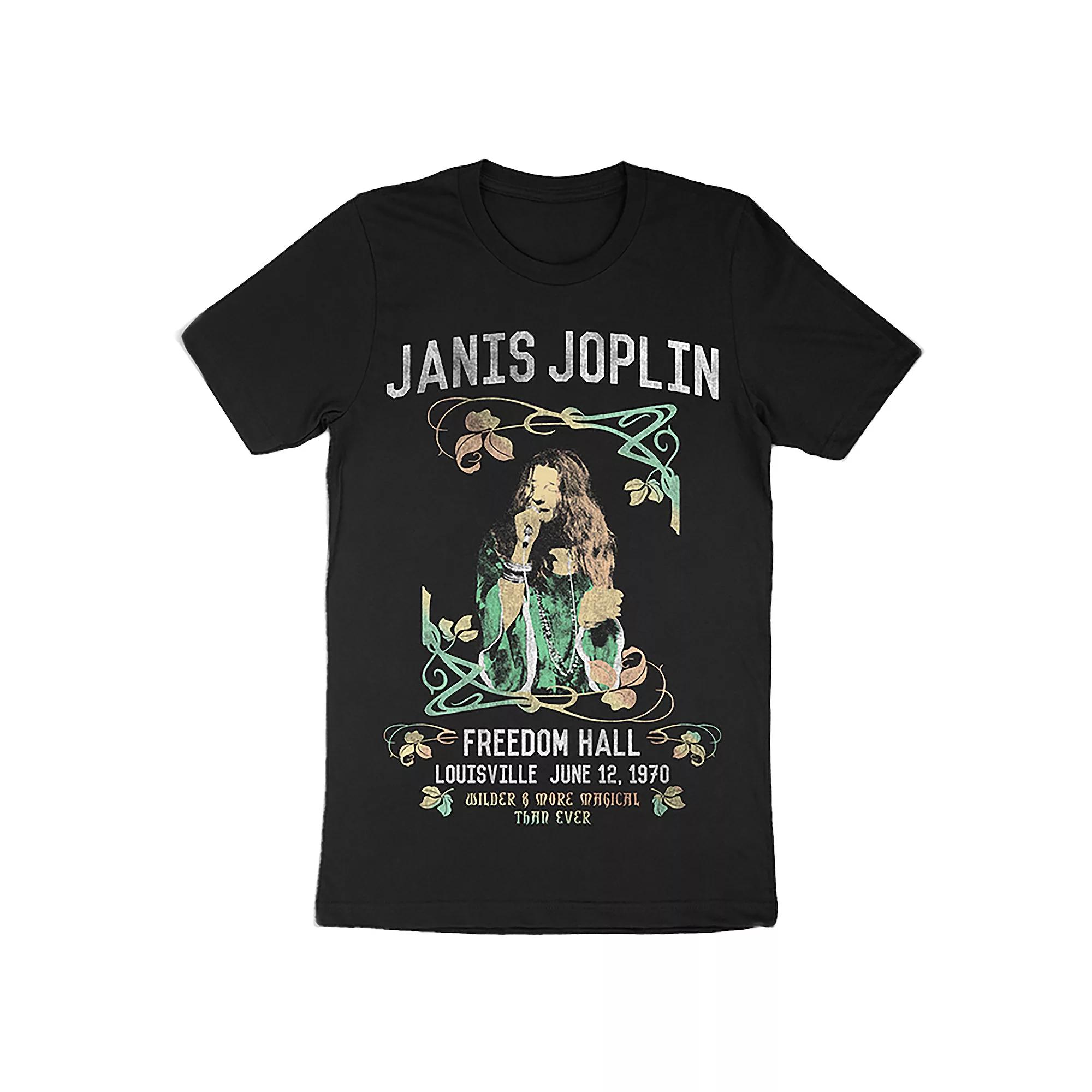 Men's Janis Joplin Poster Tee, Size: XL, Black Product Image