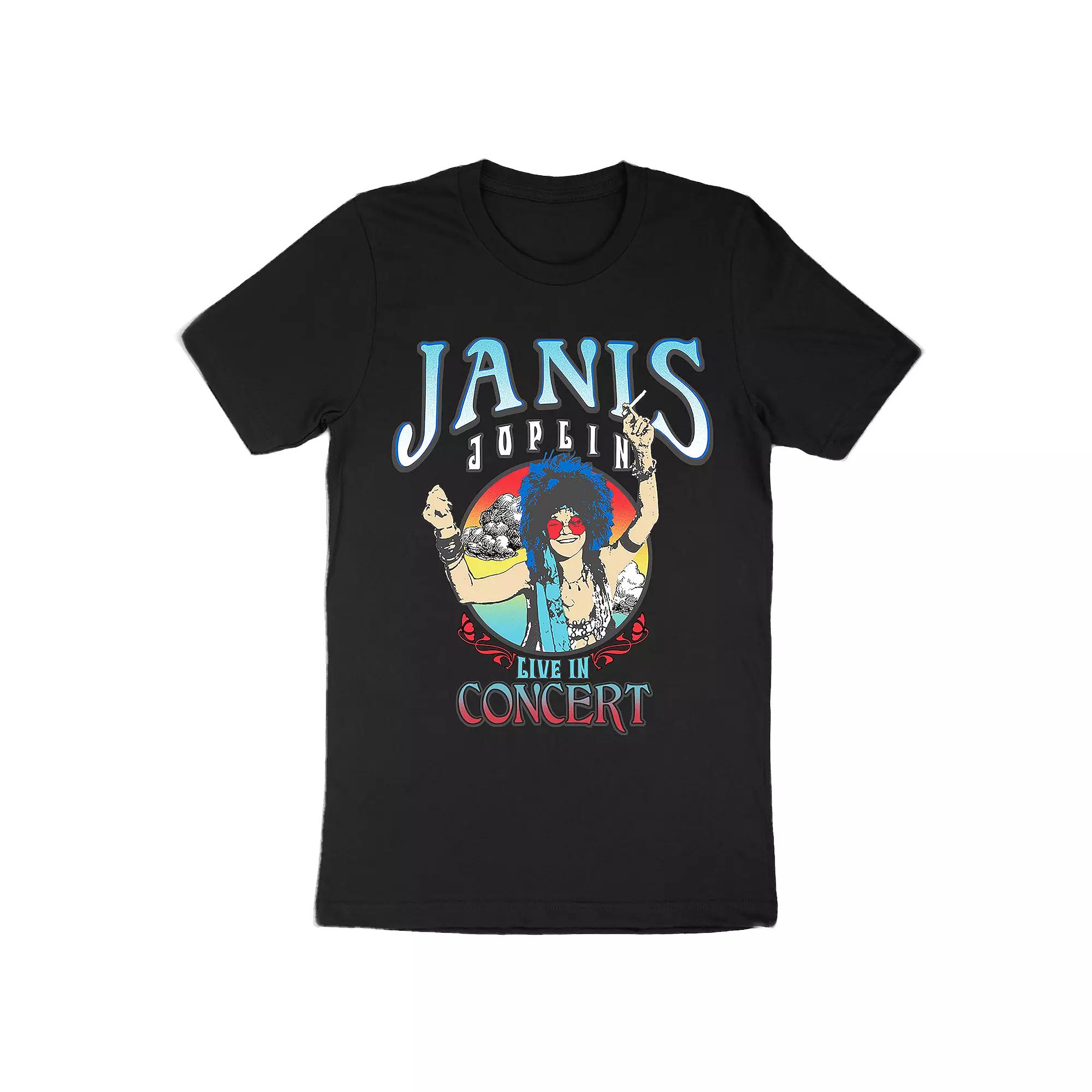 Men's Janis Joplin Graphic Tee, Size: Small, Black Product Image