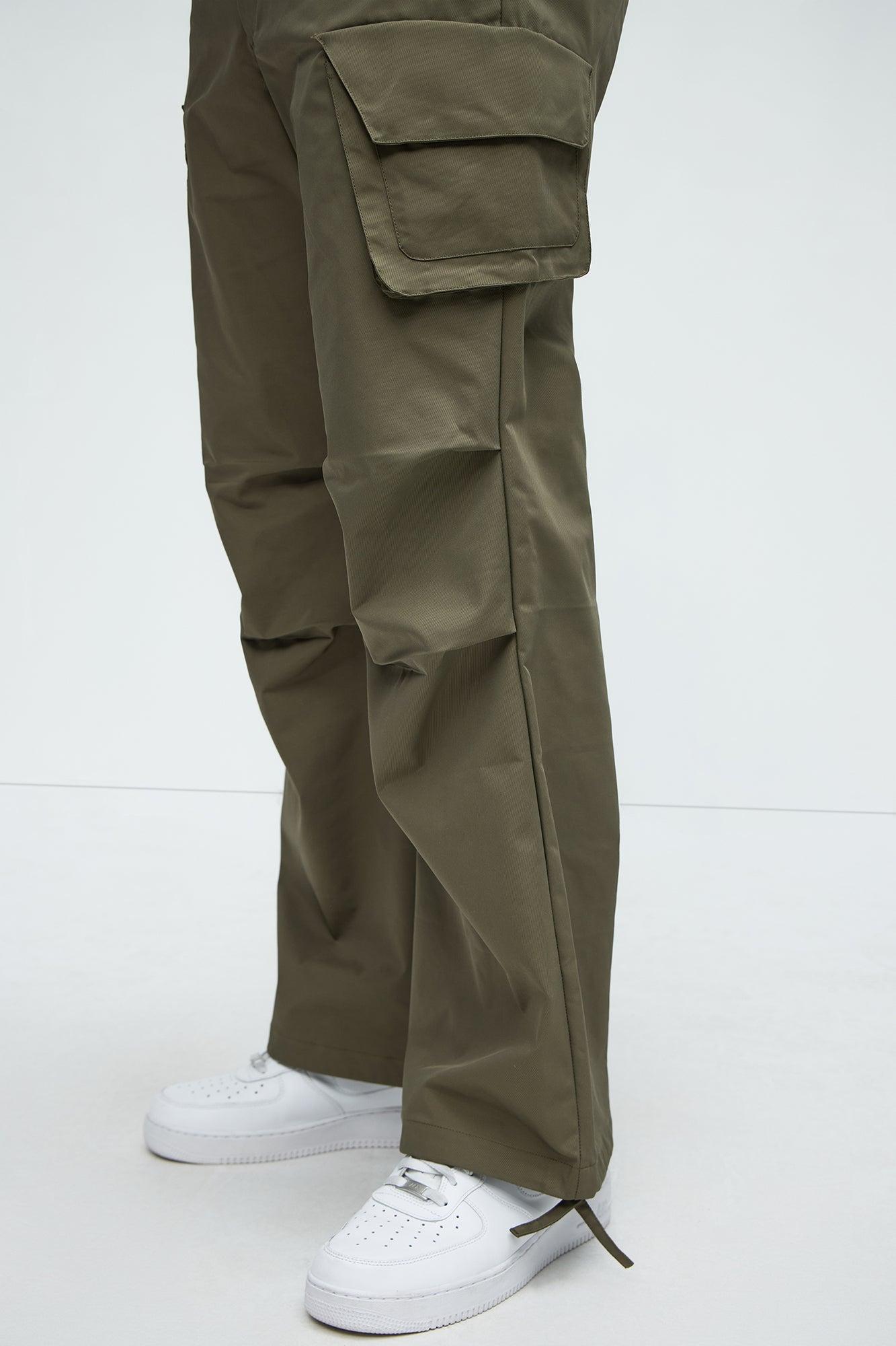 Baggy Belden Cargo Pants - Olive Product Image
