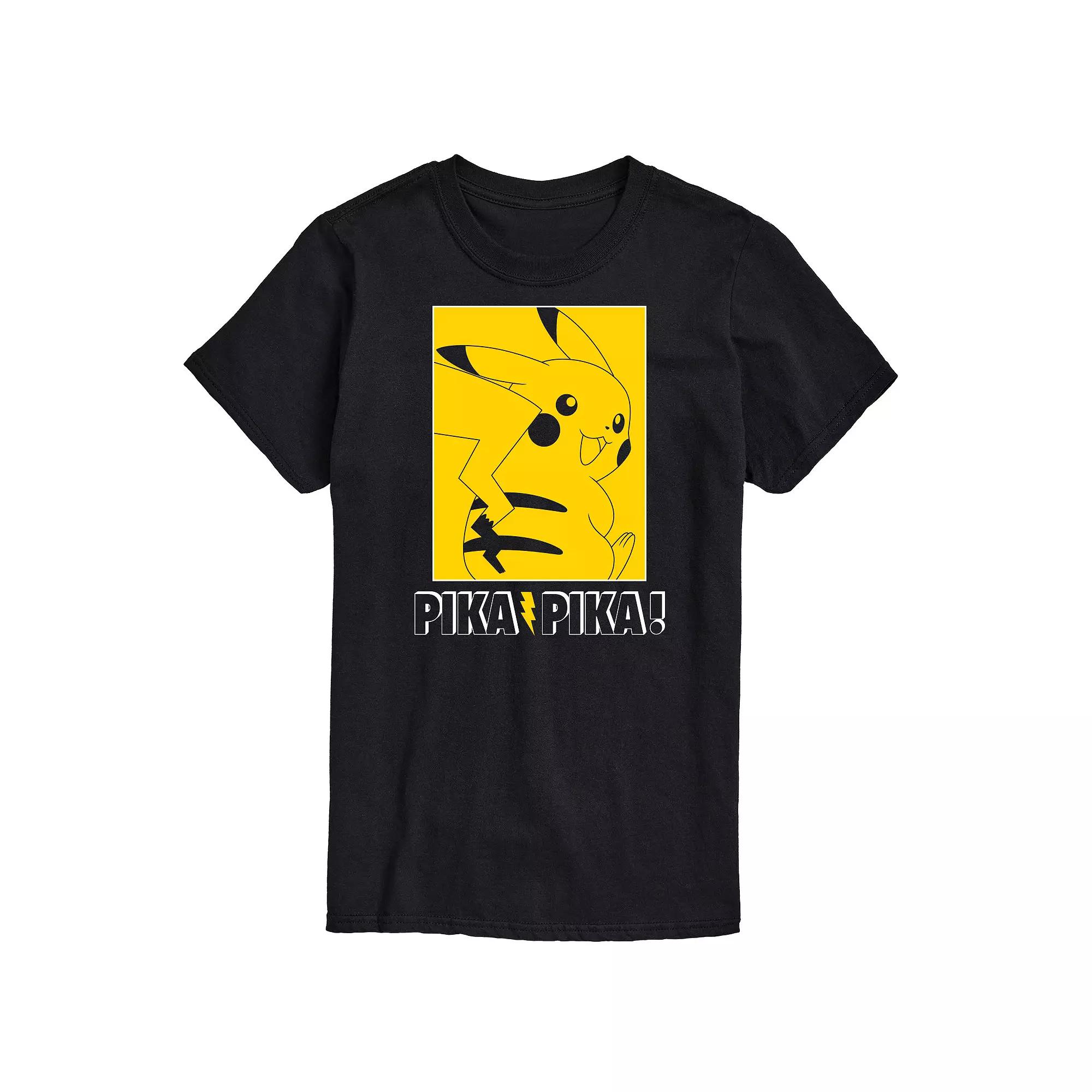 Men's Pokemon Pika Outline Graphic Tee,  Product Image