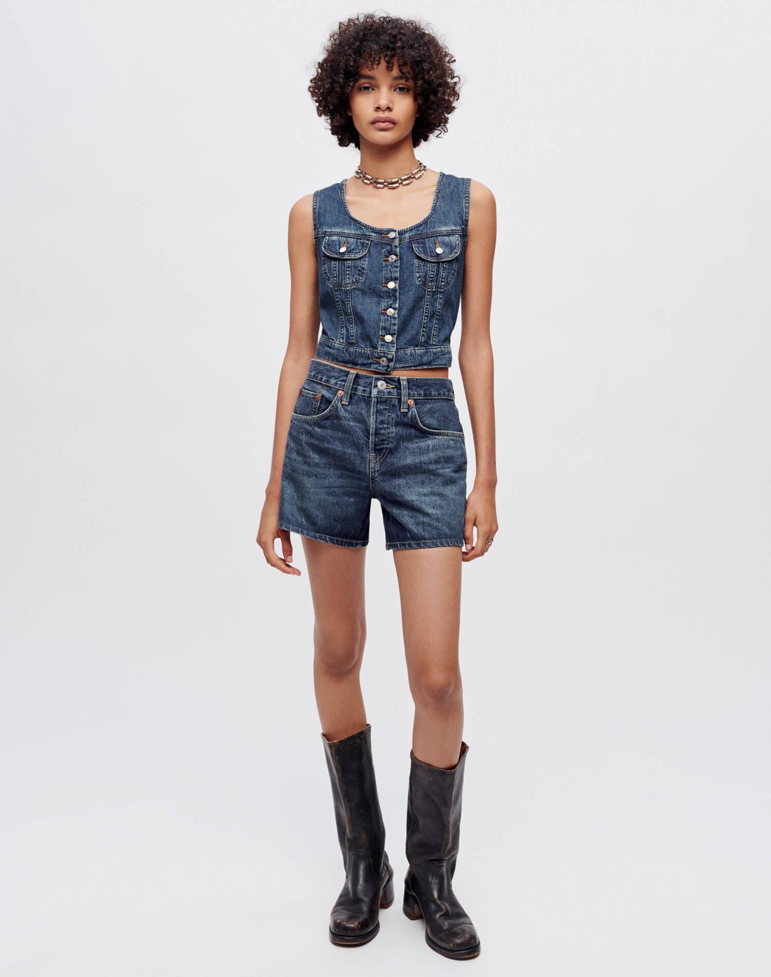 Trucker Shirt - Whiskey Indigo Product Image