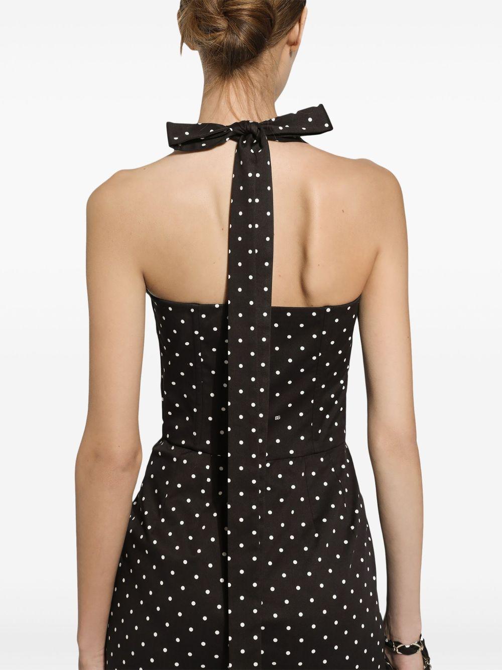 polka-dot corset minidress Product Image
