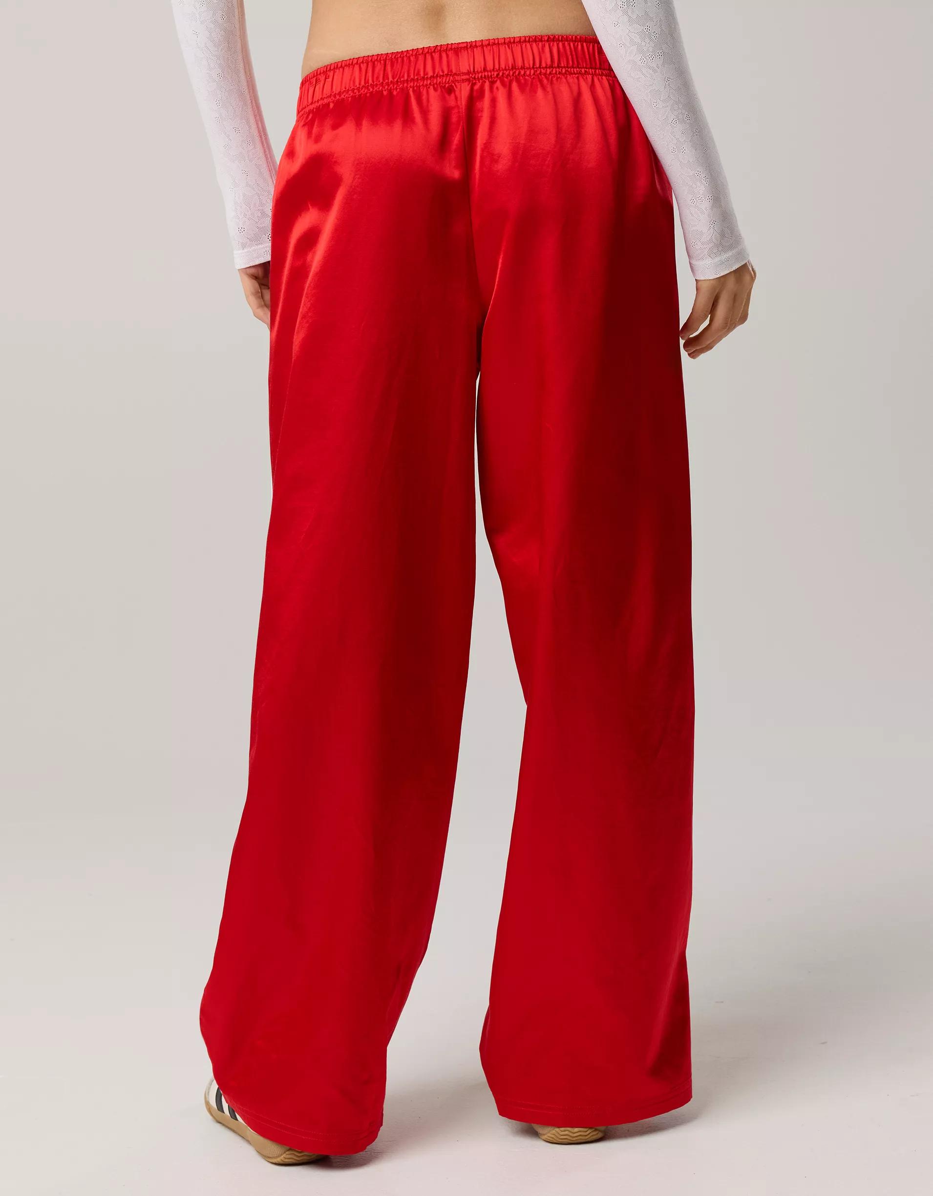 OFFLINE By Aerie You're A Winner Satin Trouser Product Image