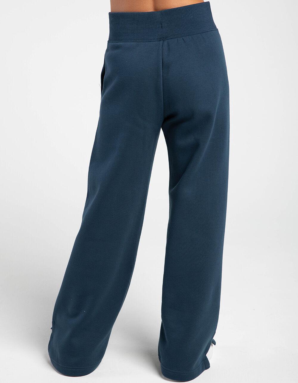 NIKE Sportswear Phoenix Womens Wide Leg Fleece Sweatpants - NAVY Product Image