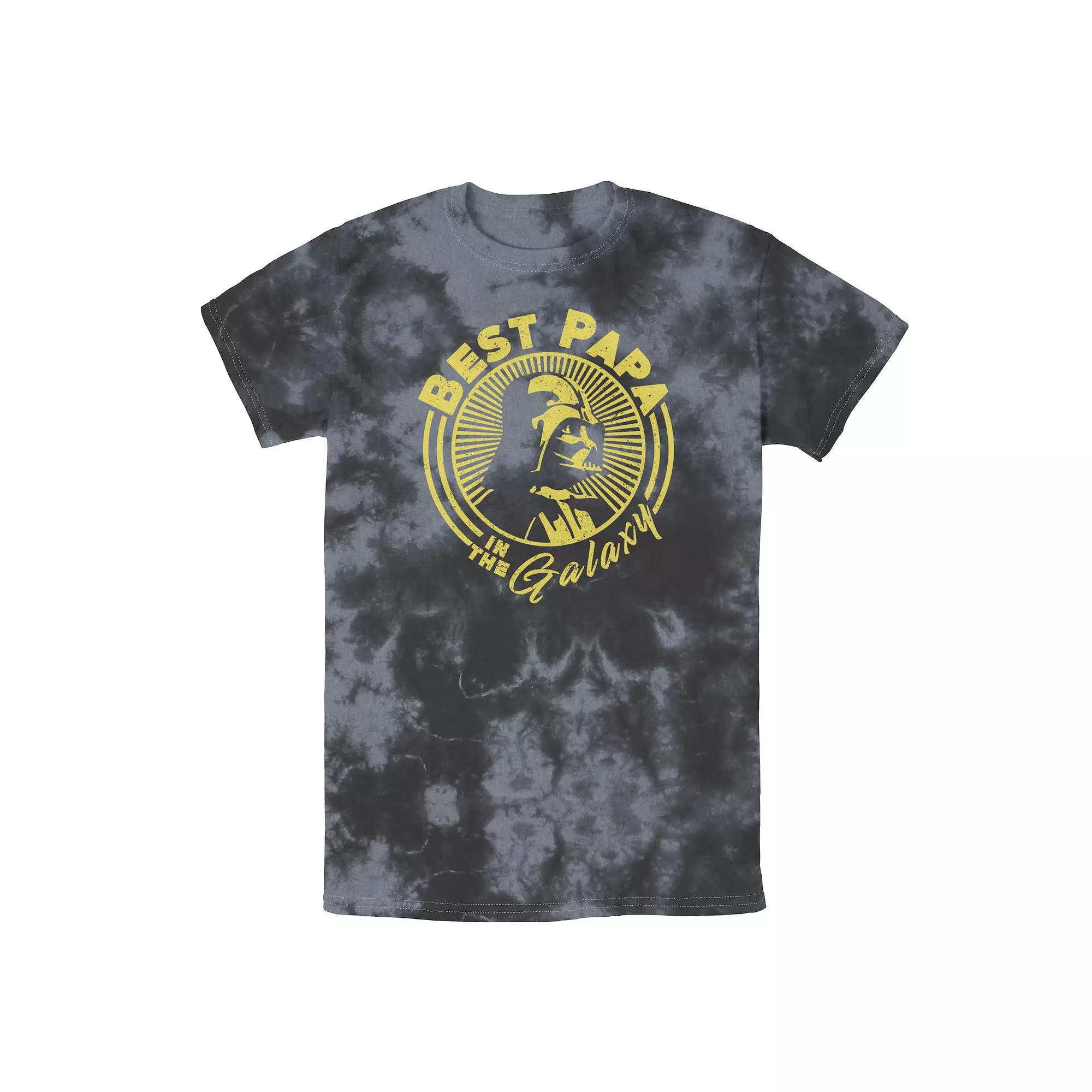 Men's Star Wars Vader Head Circle Burst Tee, Boy's, Size: Small, Black Grey Product Image