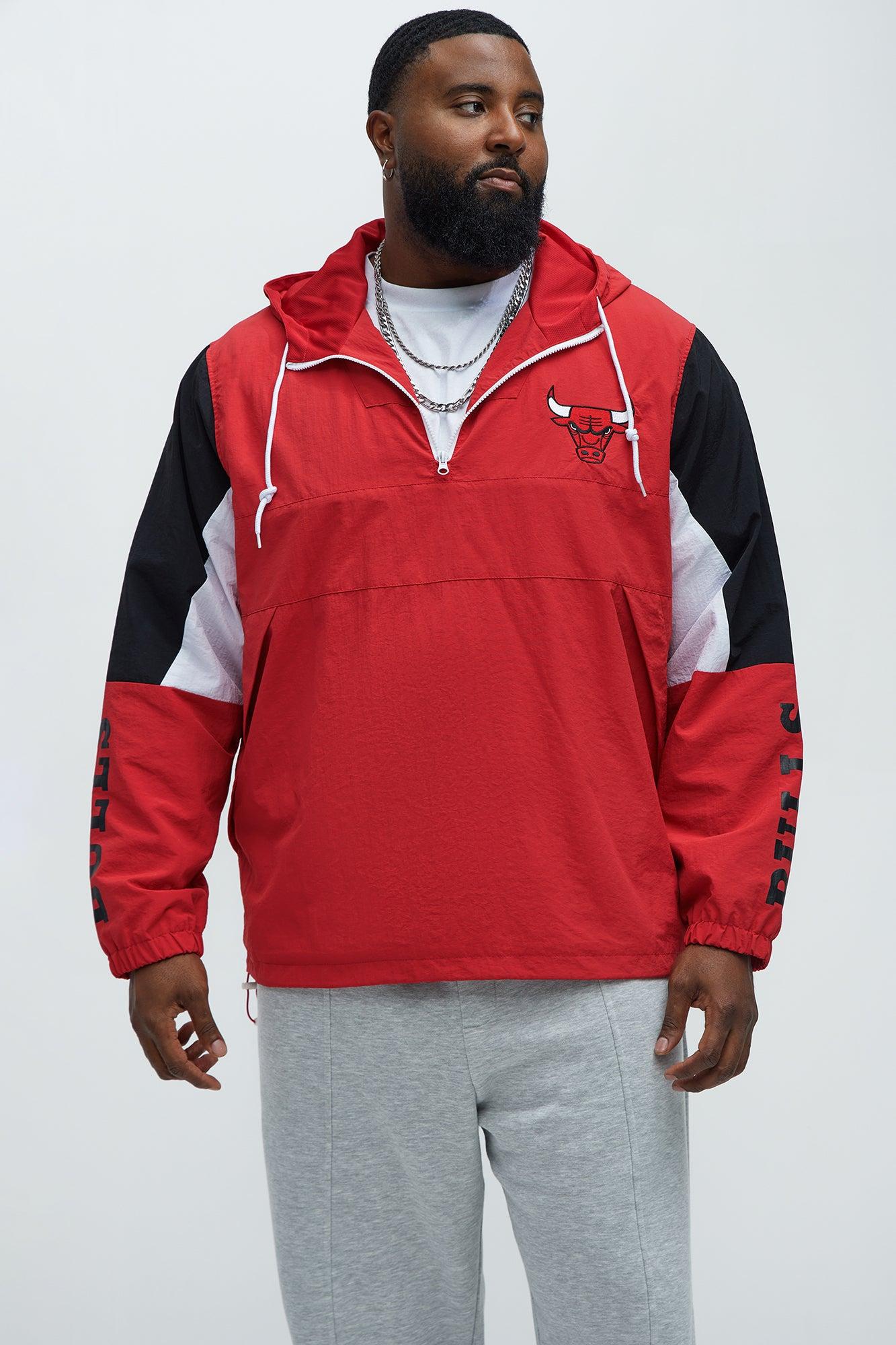 Bulls Ranger Quarter Zip Hoodie Jacket - Red Male Product Image
