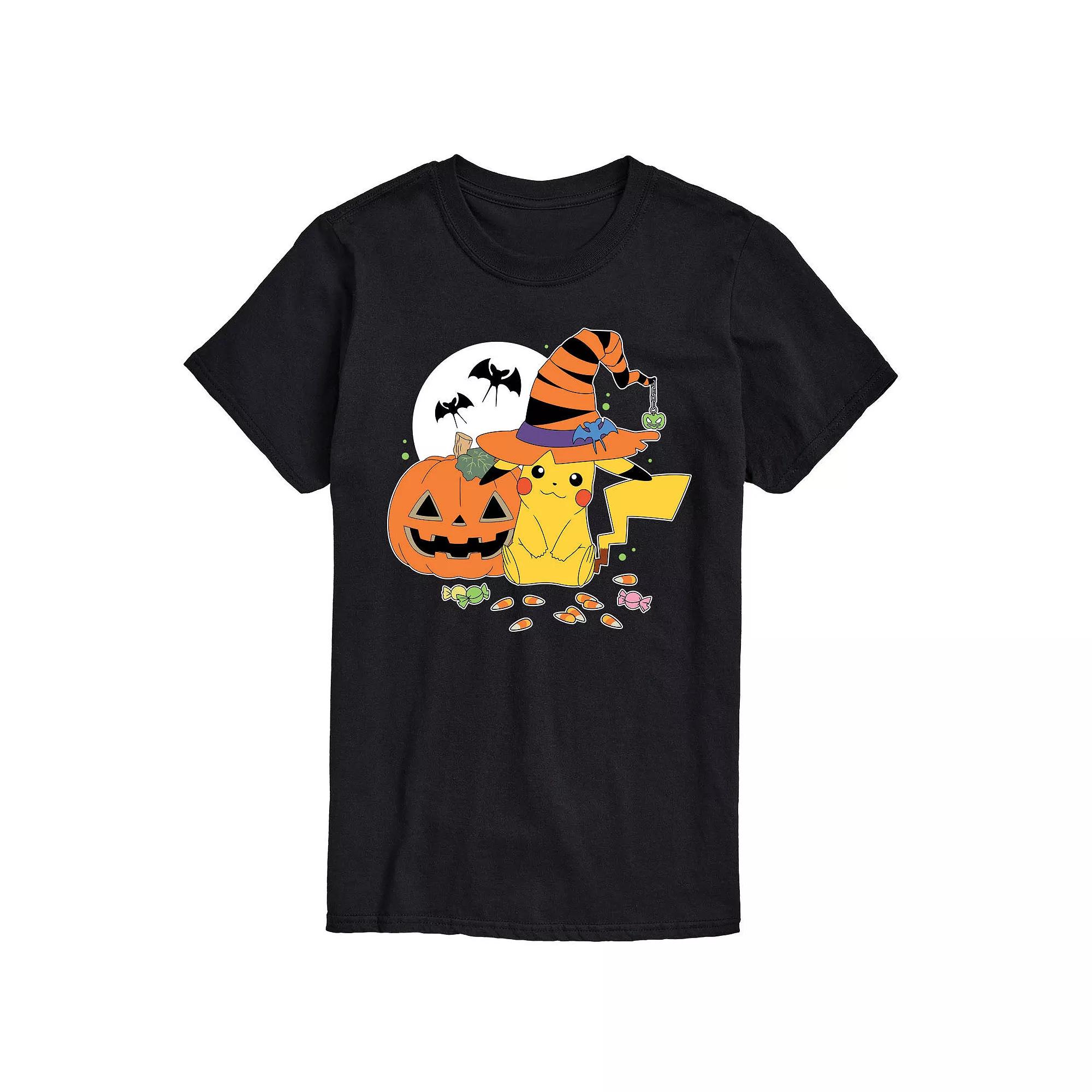 Big & Tall Pokemon Witch Pikachu With Candy Graphic Tee, Men's,  Product Image