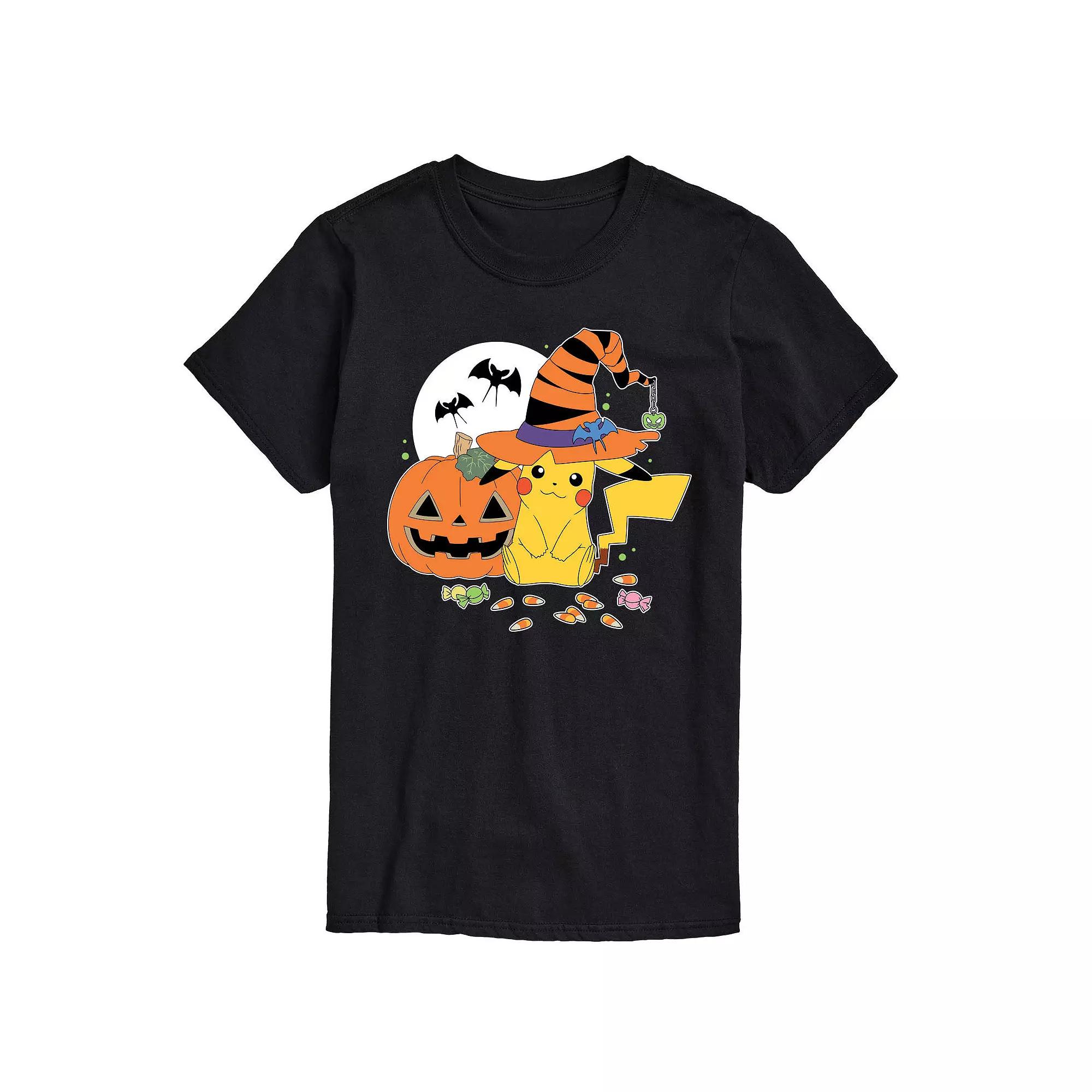 Big & Tall Pokemon Witch Pikachu With Candy Graphic Tee, Men's,  Product Image