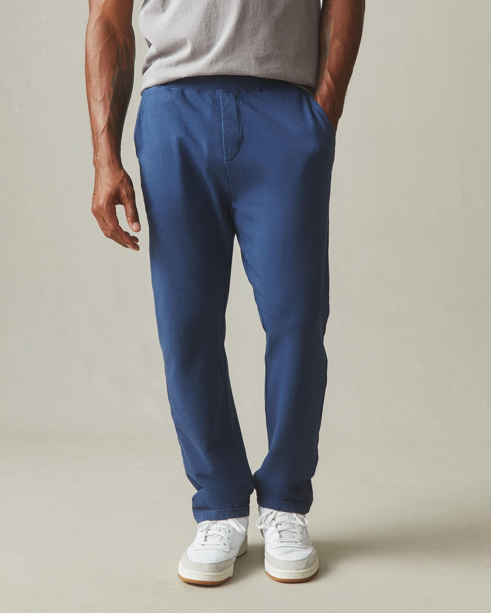 Men's French Terry Straight Pant - Marine Navy Product Image