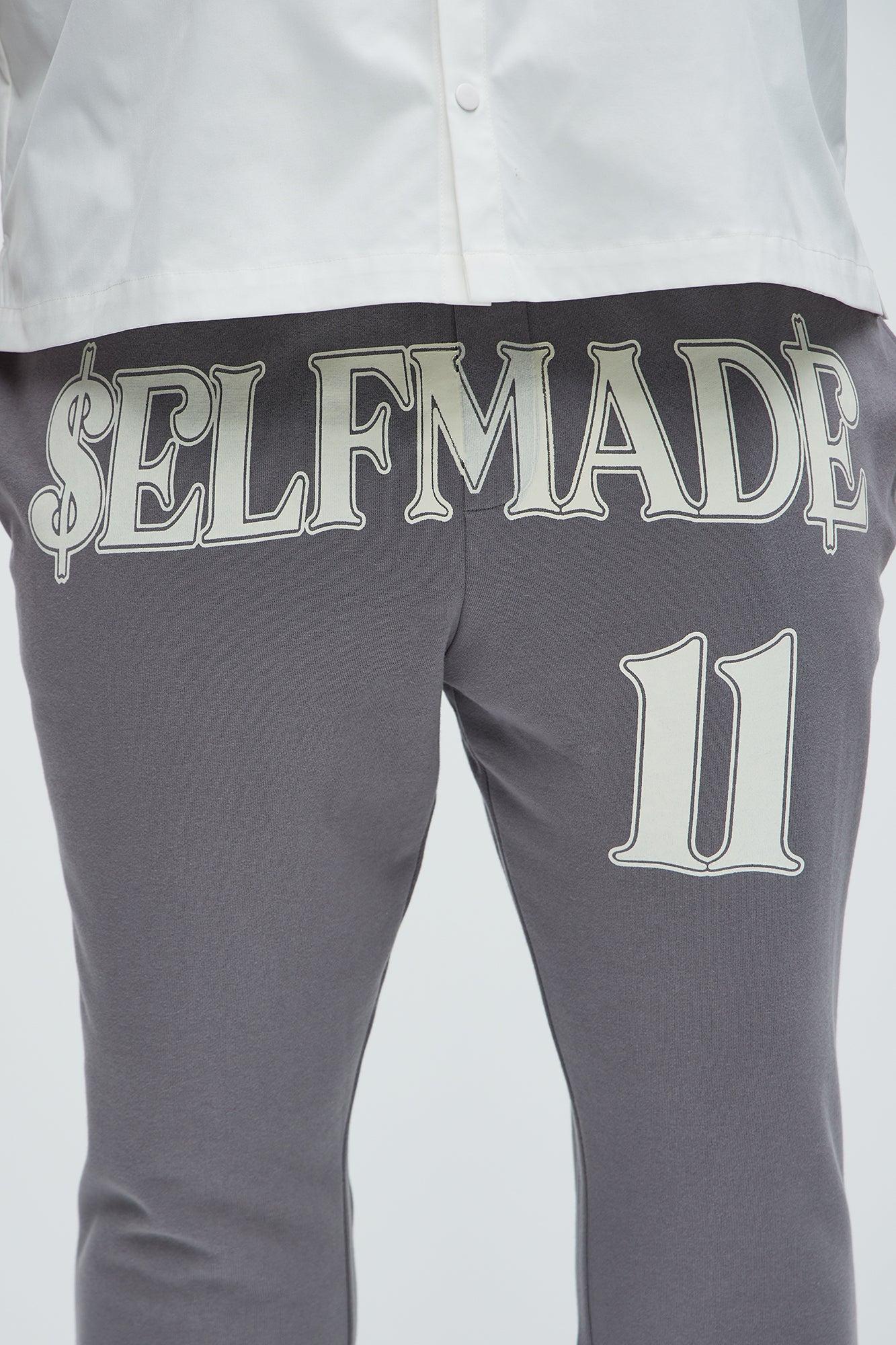 Tyson Self Made Skinny Flare Sweatpants - Grey Product Image