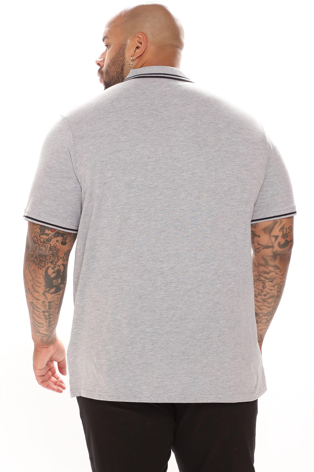 Wilson Short Sleeve Polo - Grey Product Image