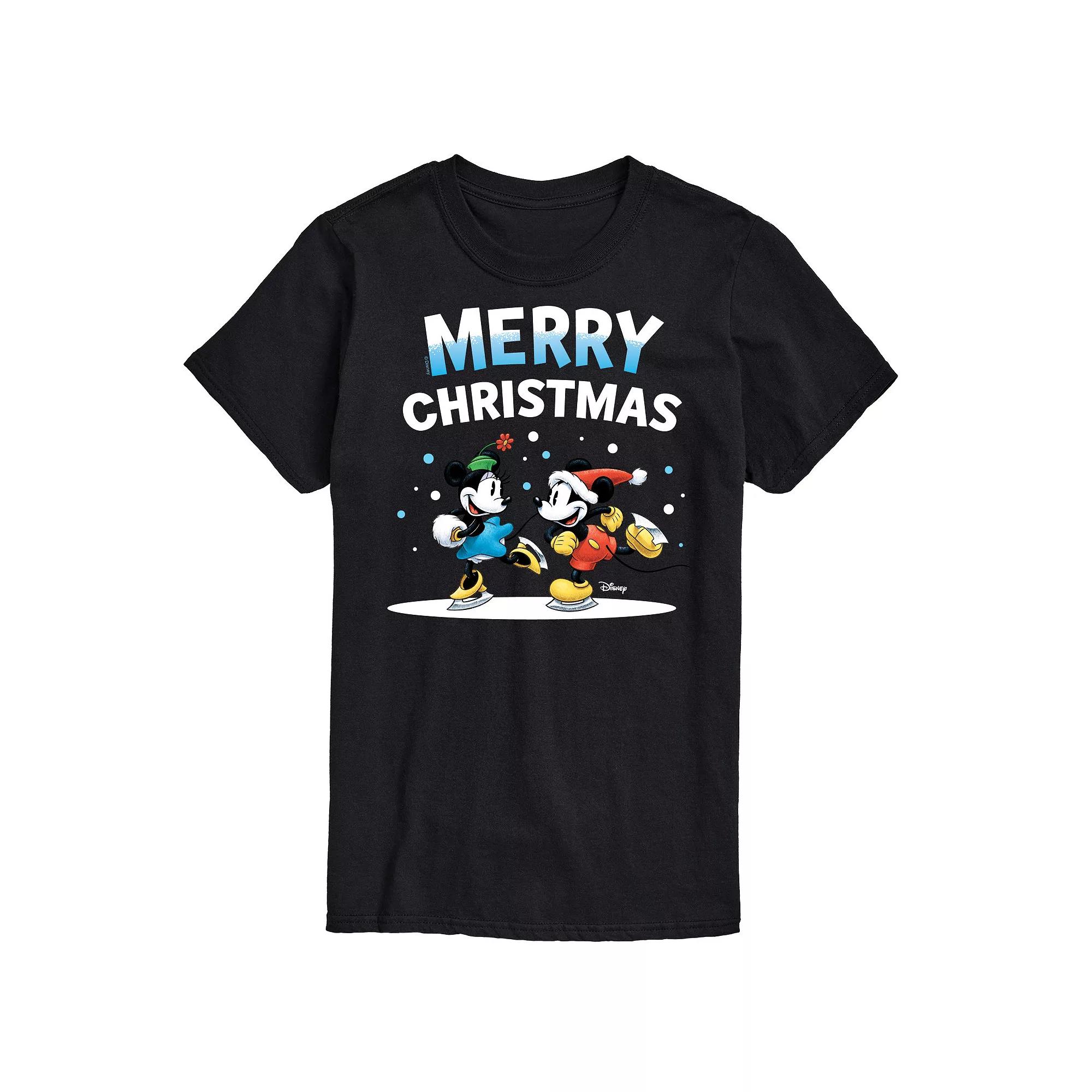 Disney's Big & Tall Merry Christmas Graphic Tee, Men's,  Product Image