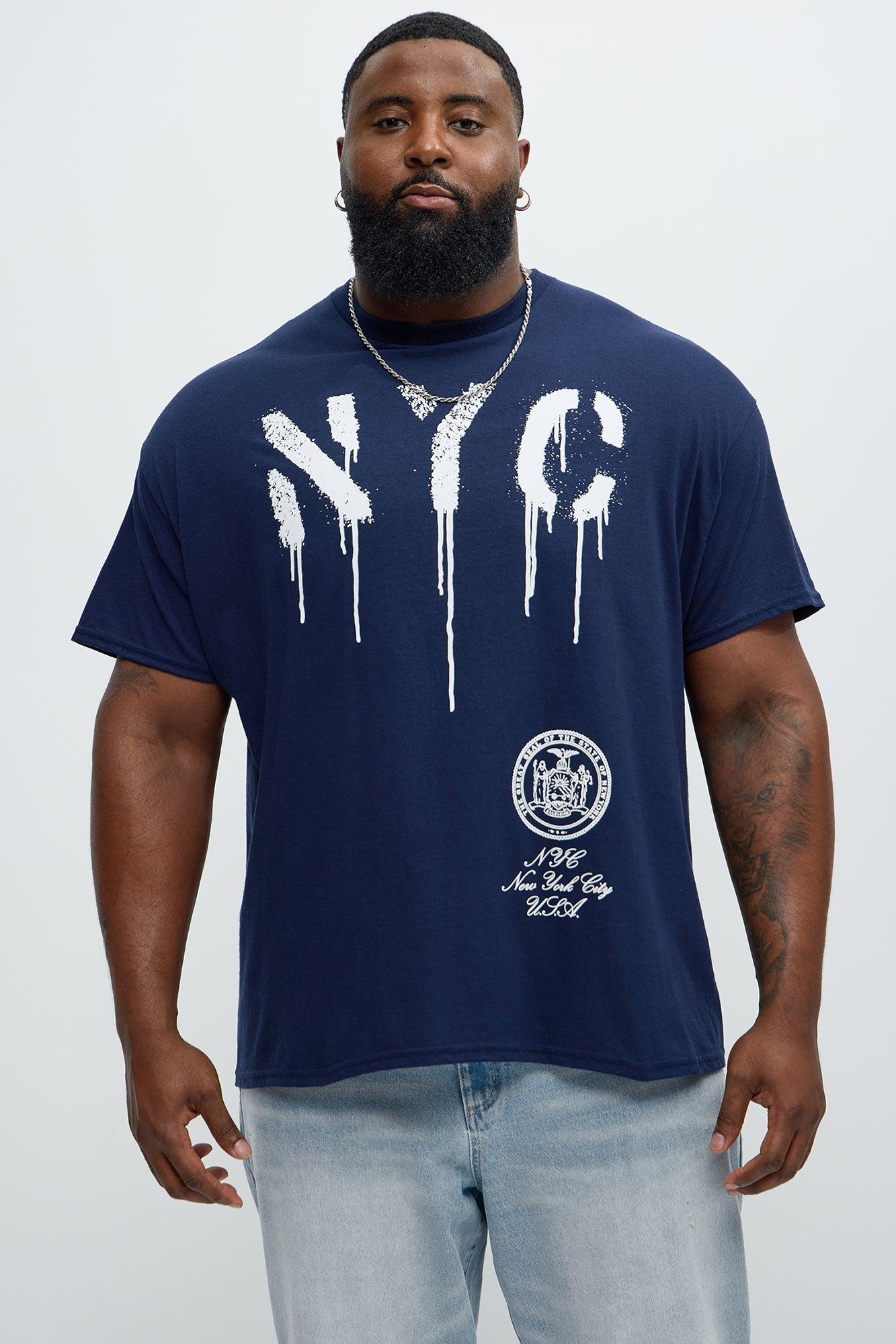 NYC Stencil Short Sleeve Tee - Navy Product Image