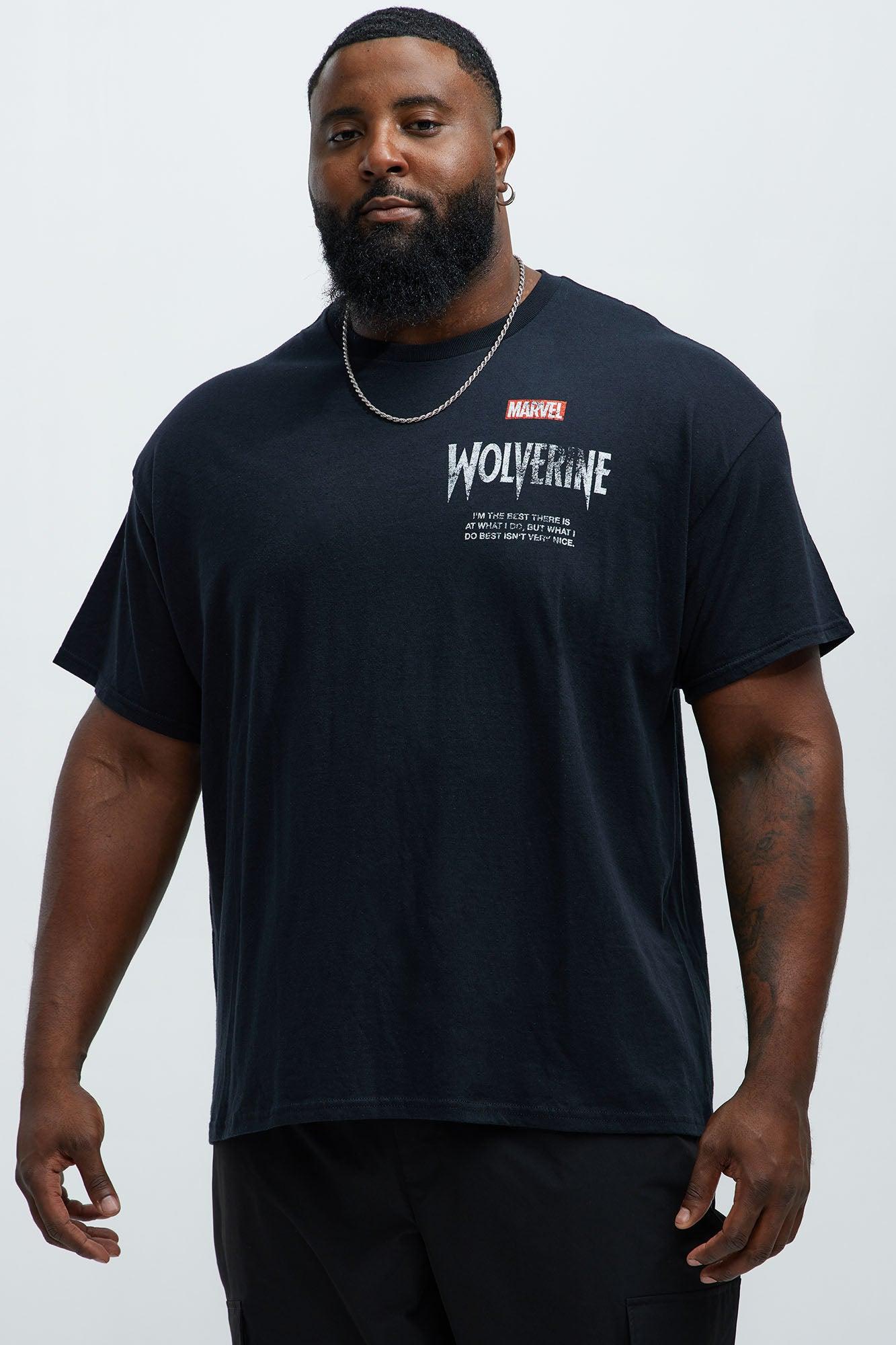 Marvel Wolverine Play Time's Over Short Sleeve Tee - Black Product Image