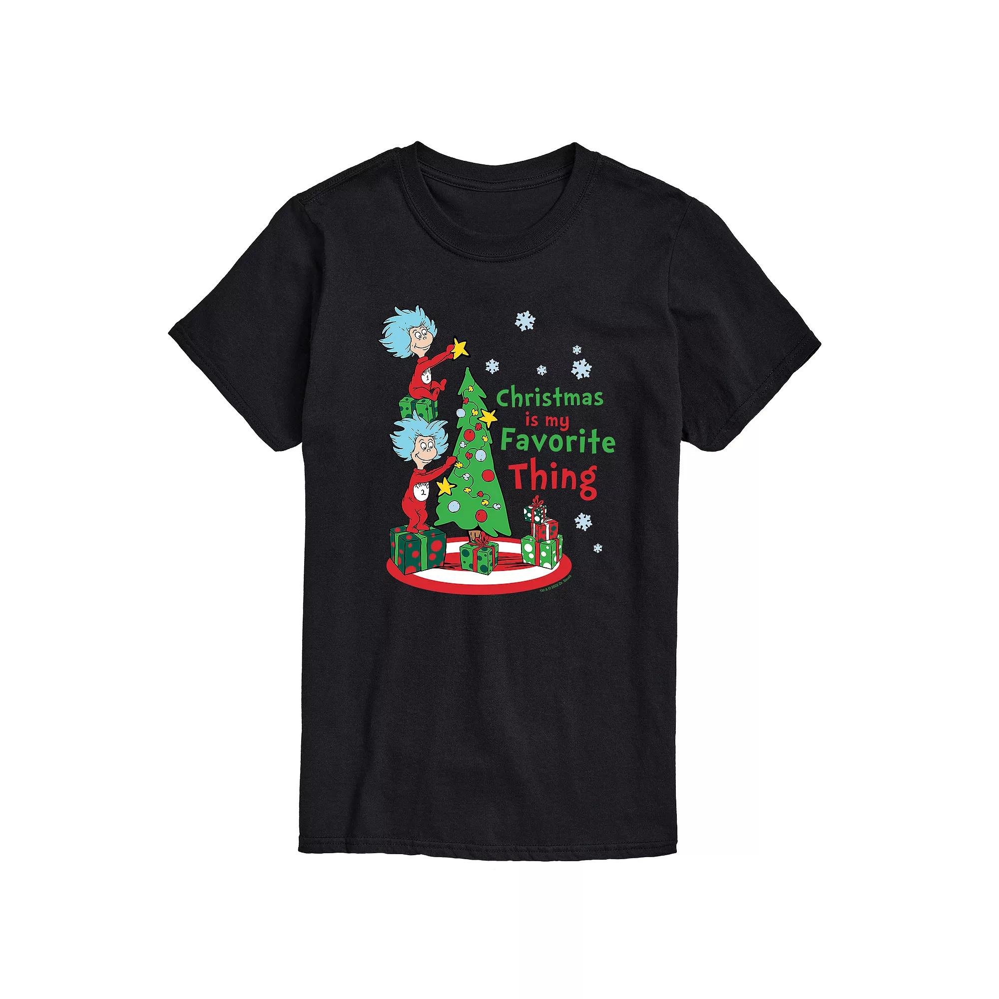 Men's Dr. Seuss Christmas is my Favorite Thing Tee,  Product Image