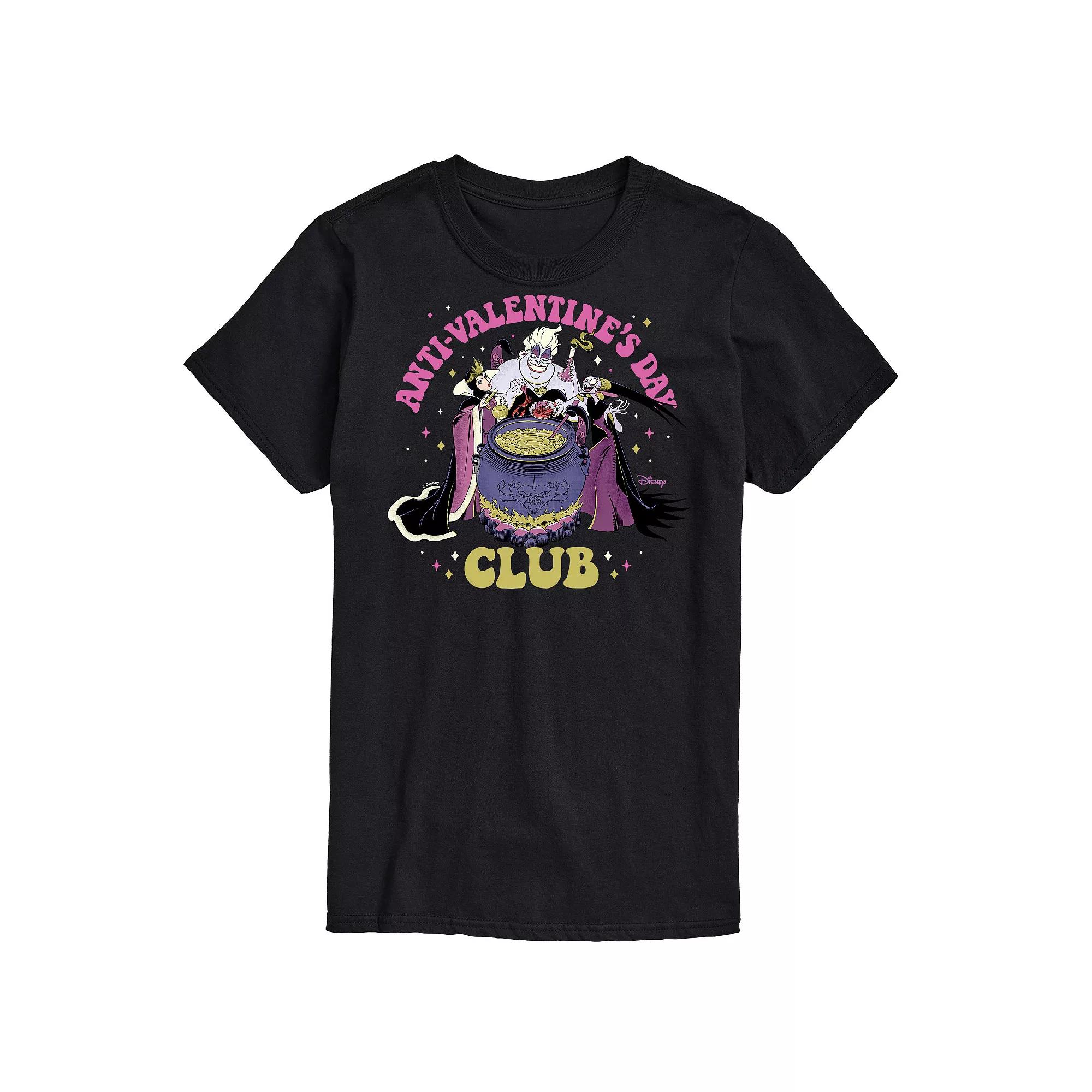Disney Villains Ursula Men's Anti Valentines Day Club Graphic Tee,  Product Image