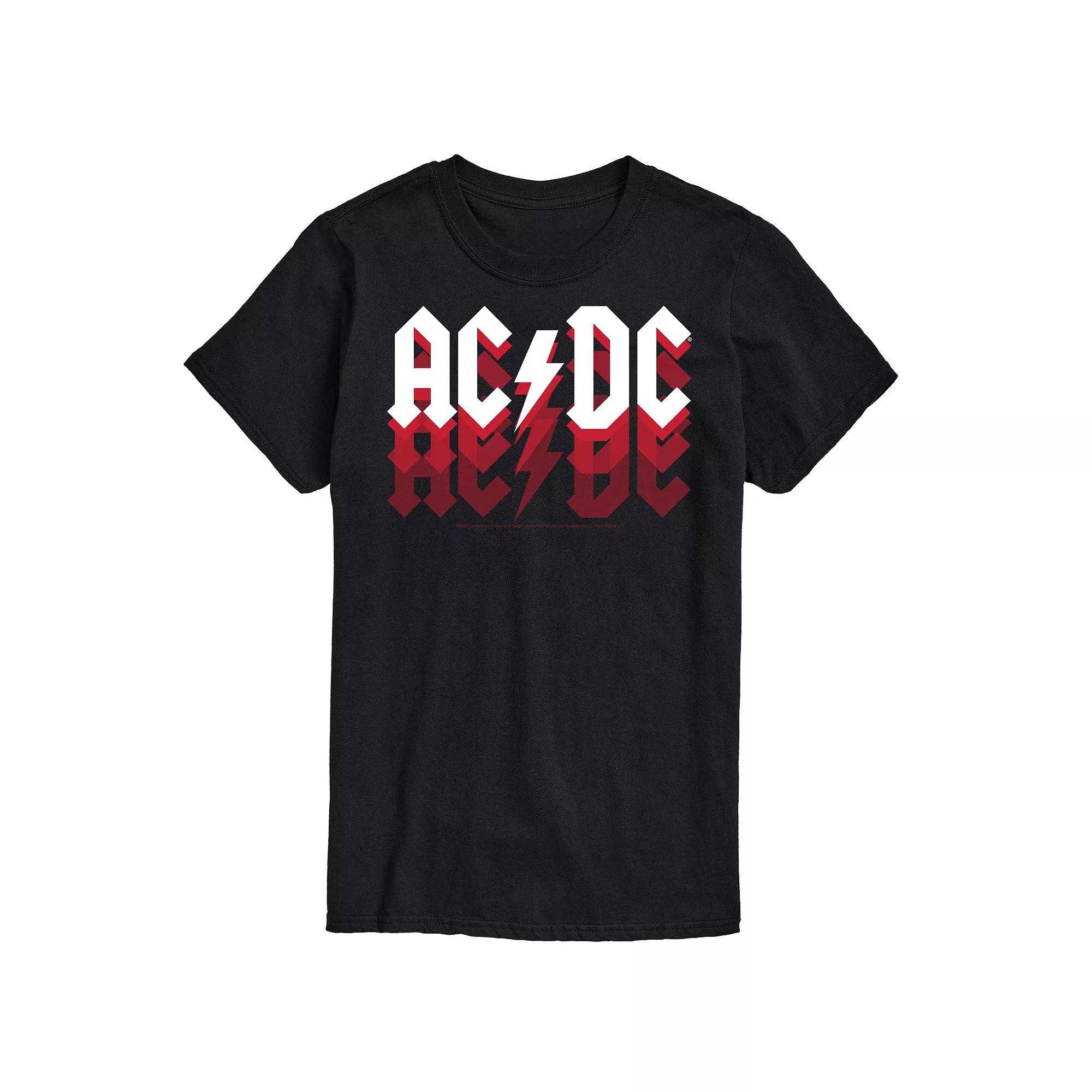 Big & Tall ACDC Logo Fade Tee, Men's,  Product Image