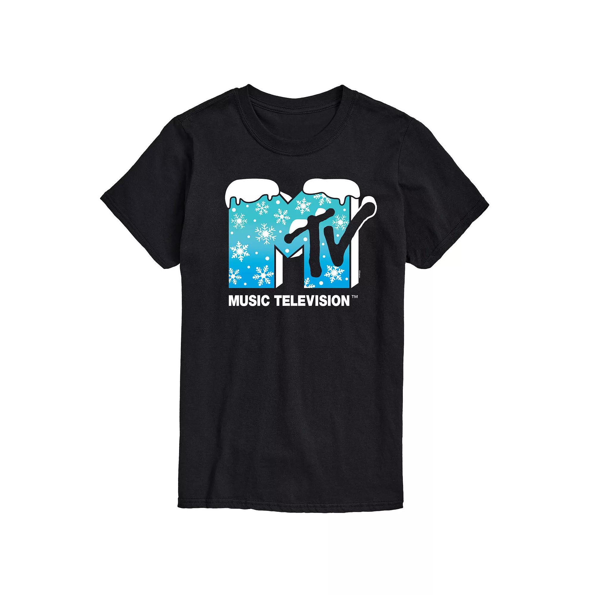 Big & Tall MTV Snowflakes Logo Graphic Tee, Men's,  Product Image