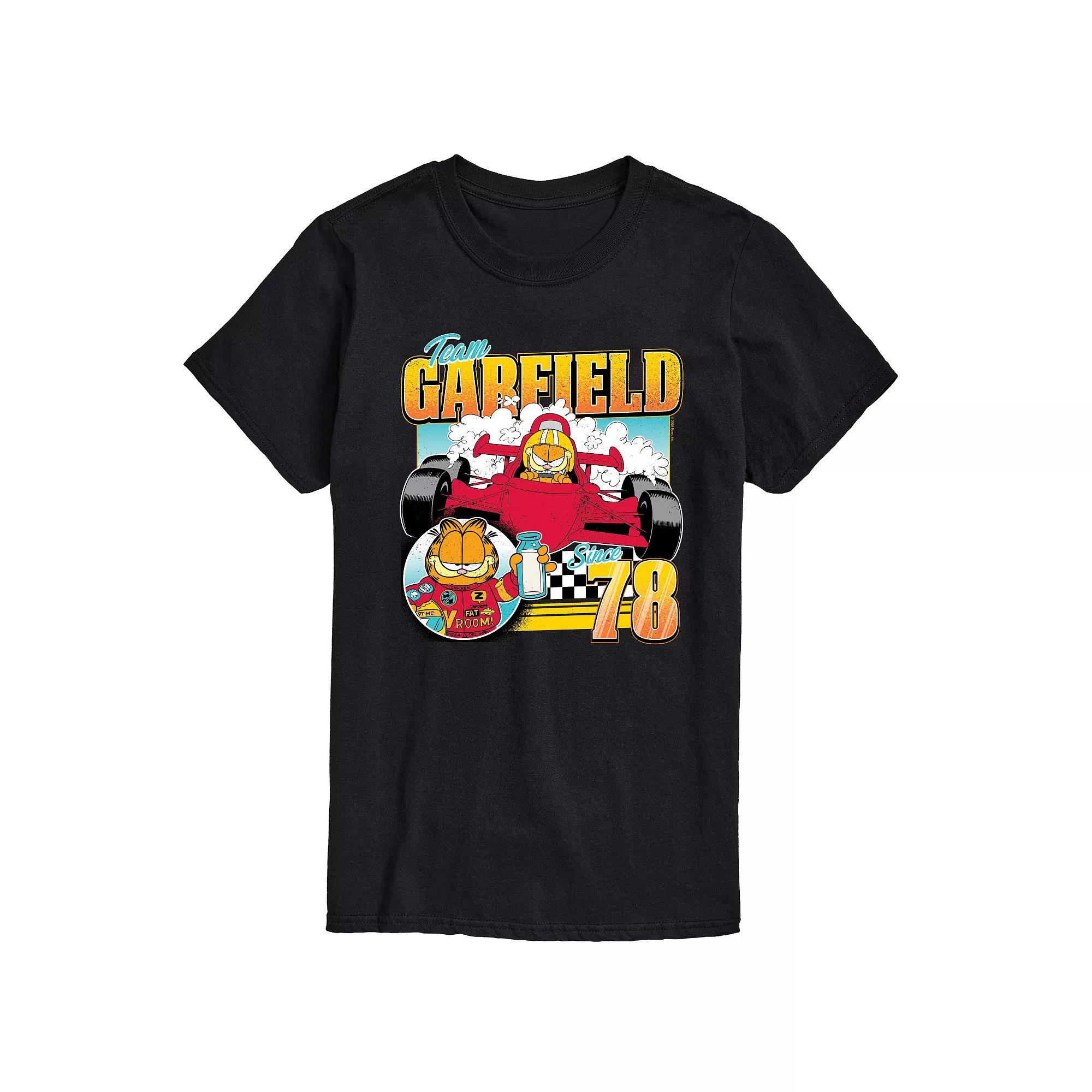 Big & Tall Garfield Racing Team Garfield Graphic Tee, Men's,  Product Image