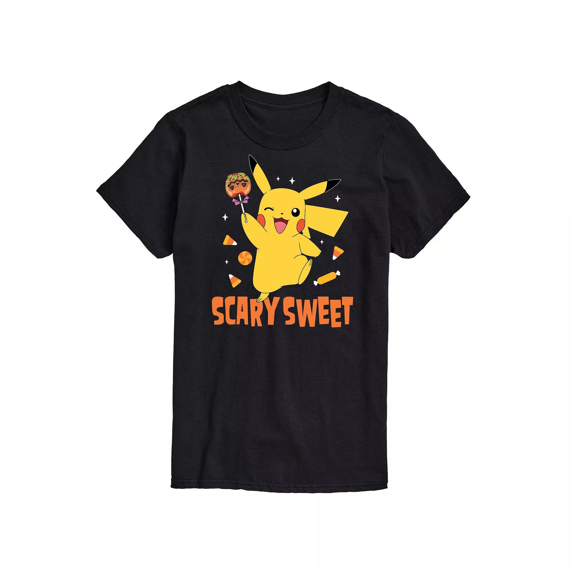 Men's Pokemon Pikachu Scary Sweet Graphic Tee,  Product Image