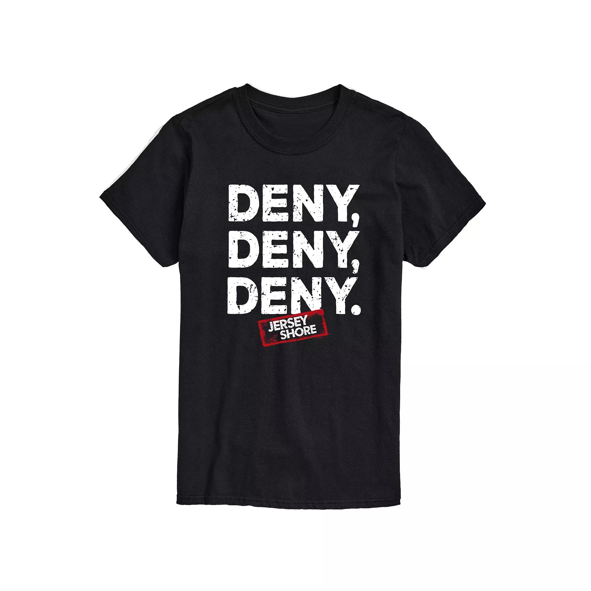 Big & Tall Jersey Shore Deny Deny Deny Graphic Tee, Men's,  Product Image