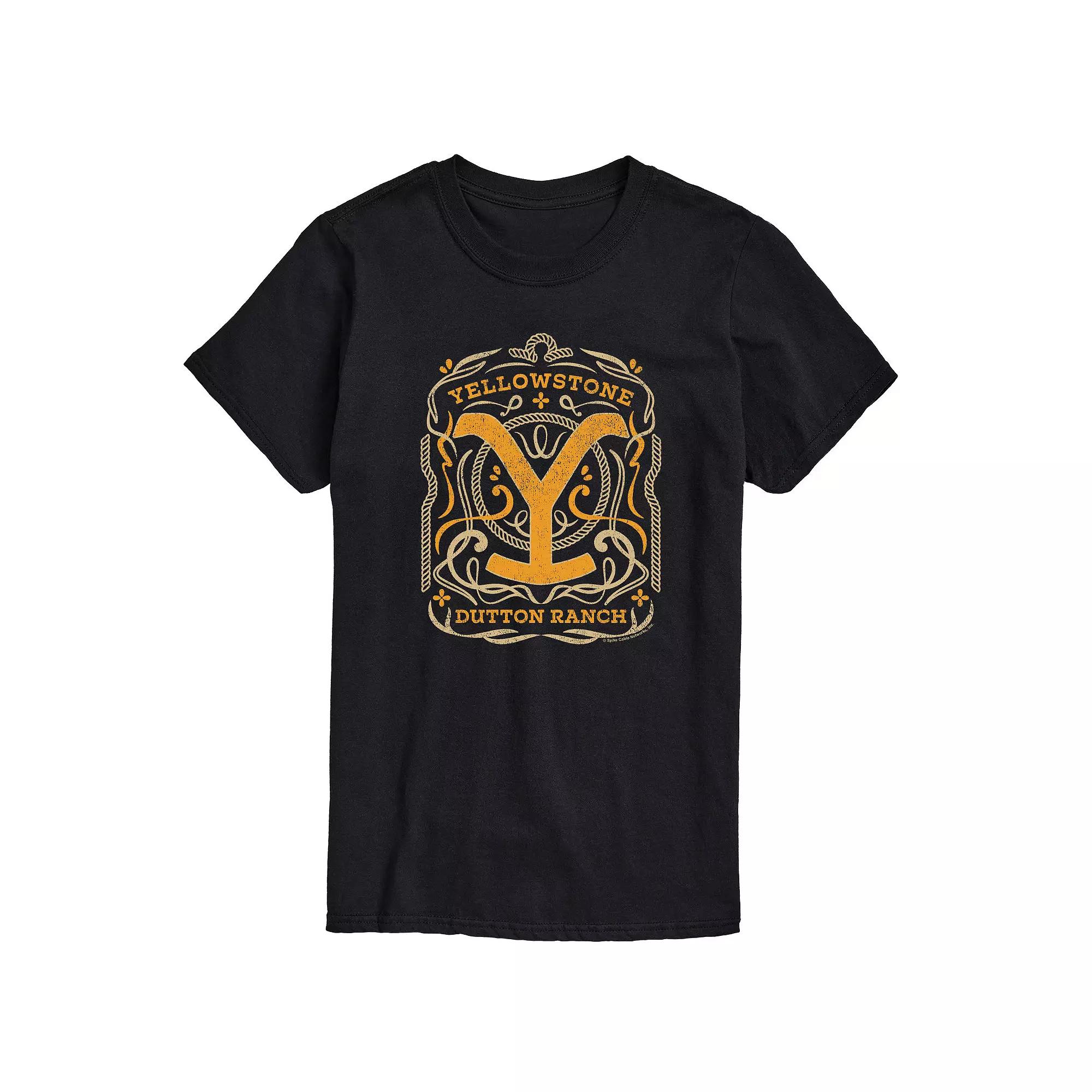 Big & Tall Yellowstone Flourish Logo Graphic Tee, Mens Product Image