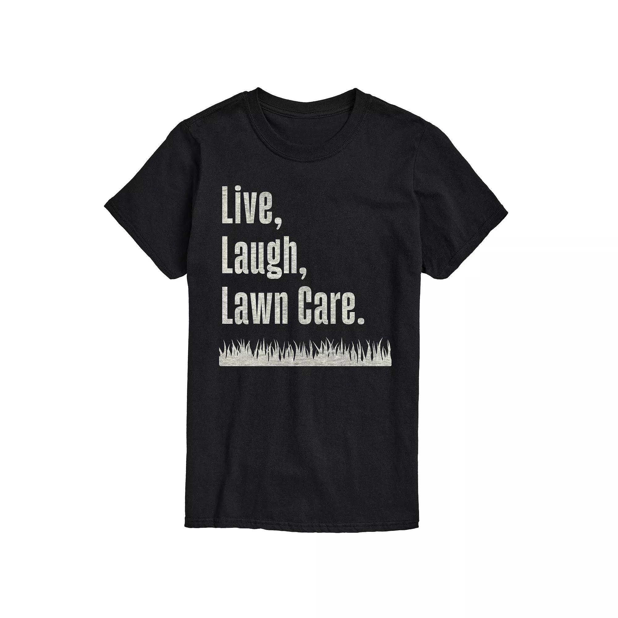 Men's Live Laugh Lawn Care Graphic Tee,  Product Image