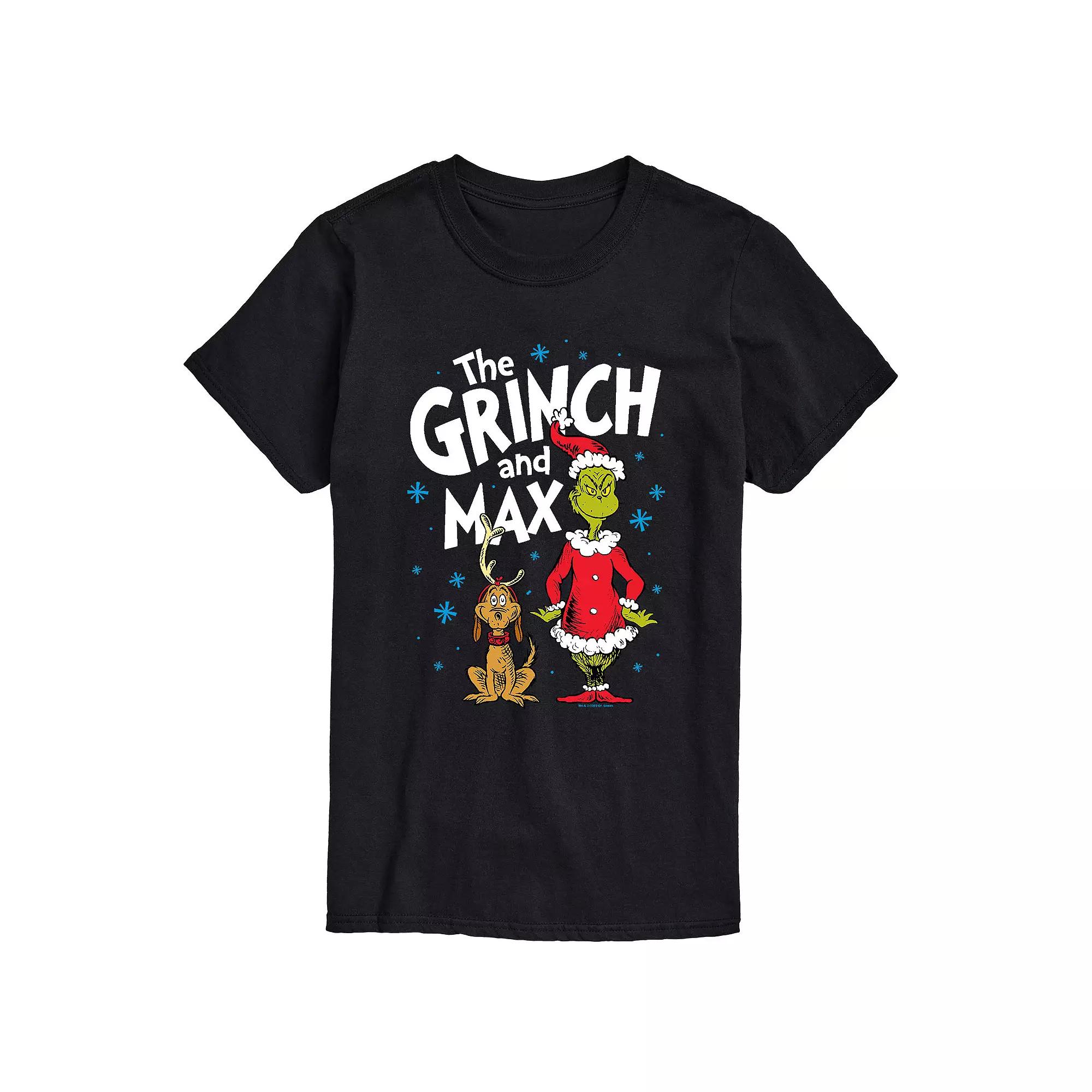 Big & Tall Grinch The And Max Tee, Men's,  Product Image