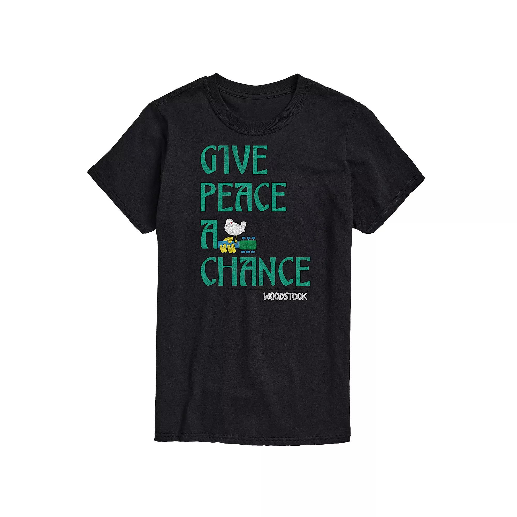 Big & Tall "Give Peace A Chance" Woodstock Graphic Tee, Men's,  Product Image