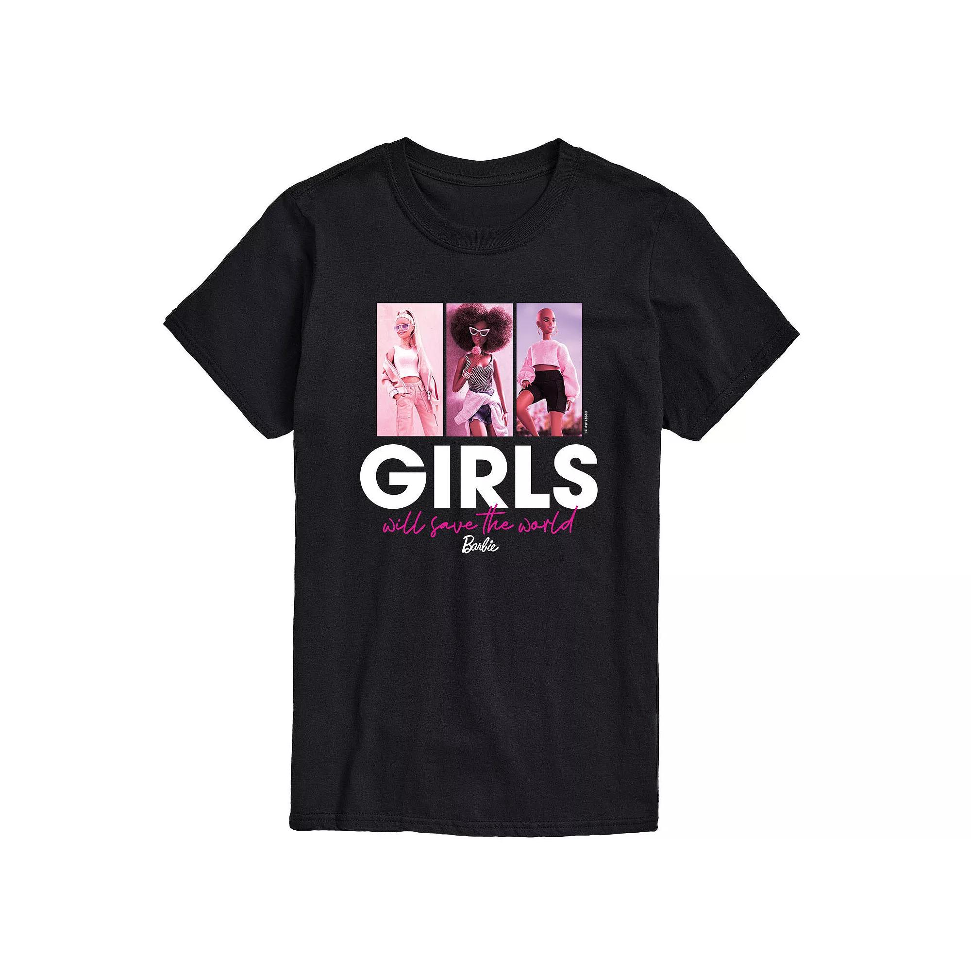Big & Tall Barbie® Girls Will Save The World Graphic Tee, Men's,  Product Image