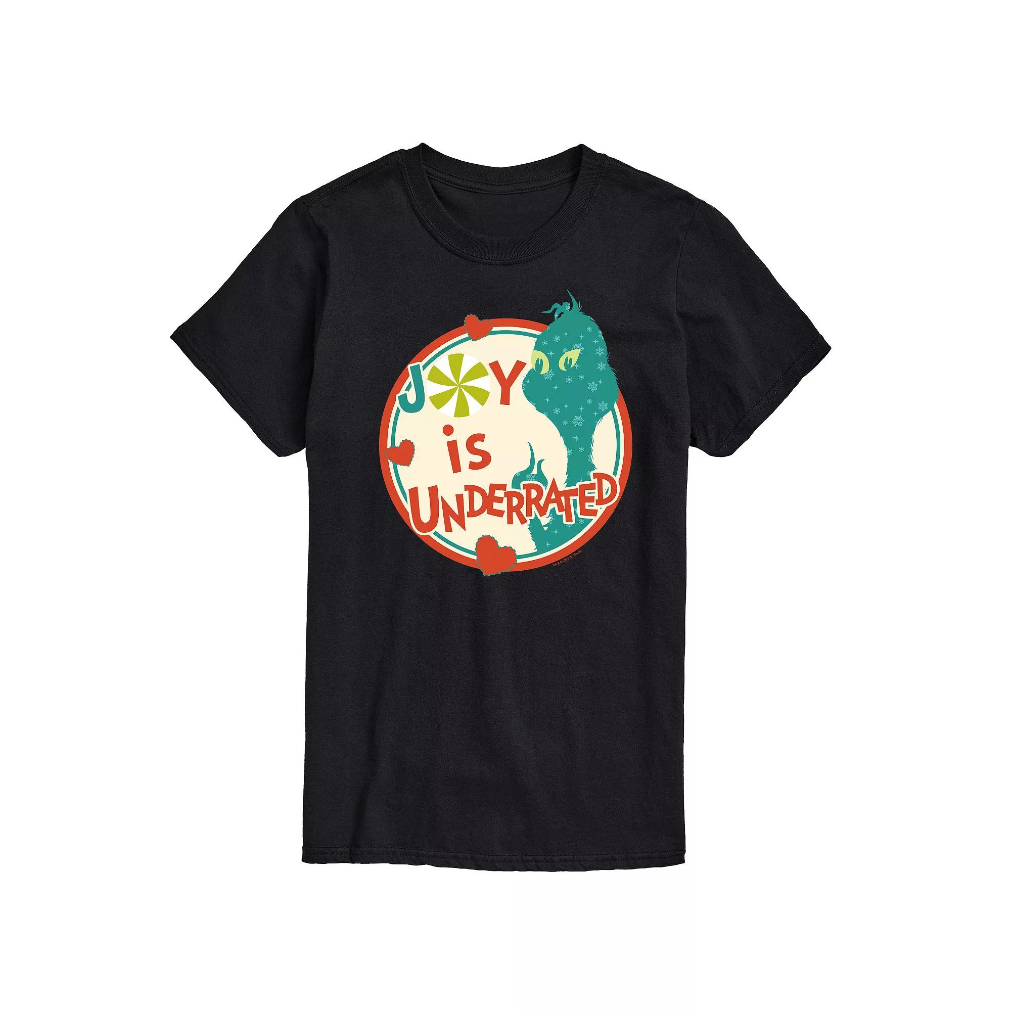 Men's Dr. Seuss The Grinch Joy Is Underrated Graphic Tee,  Product Image