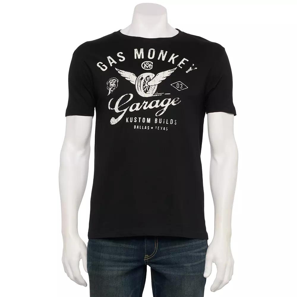 Men's Gas Monkey Garage Graphic Tee, Size: Small, Black Product Image