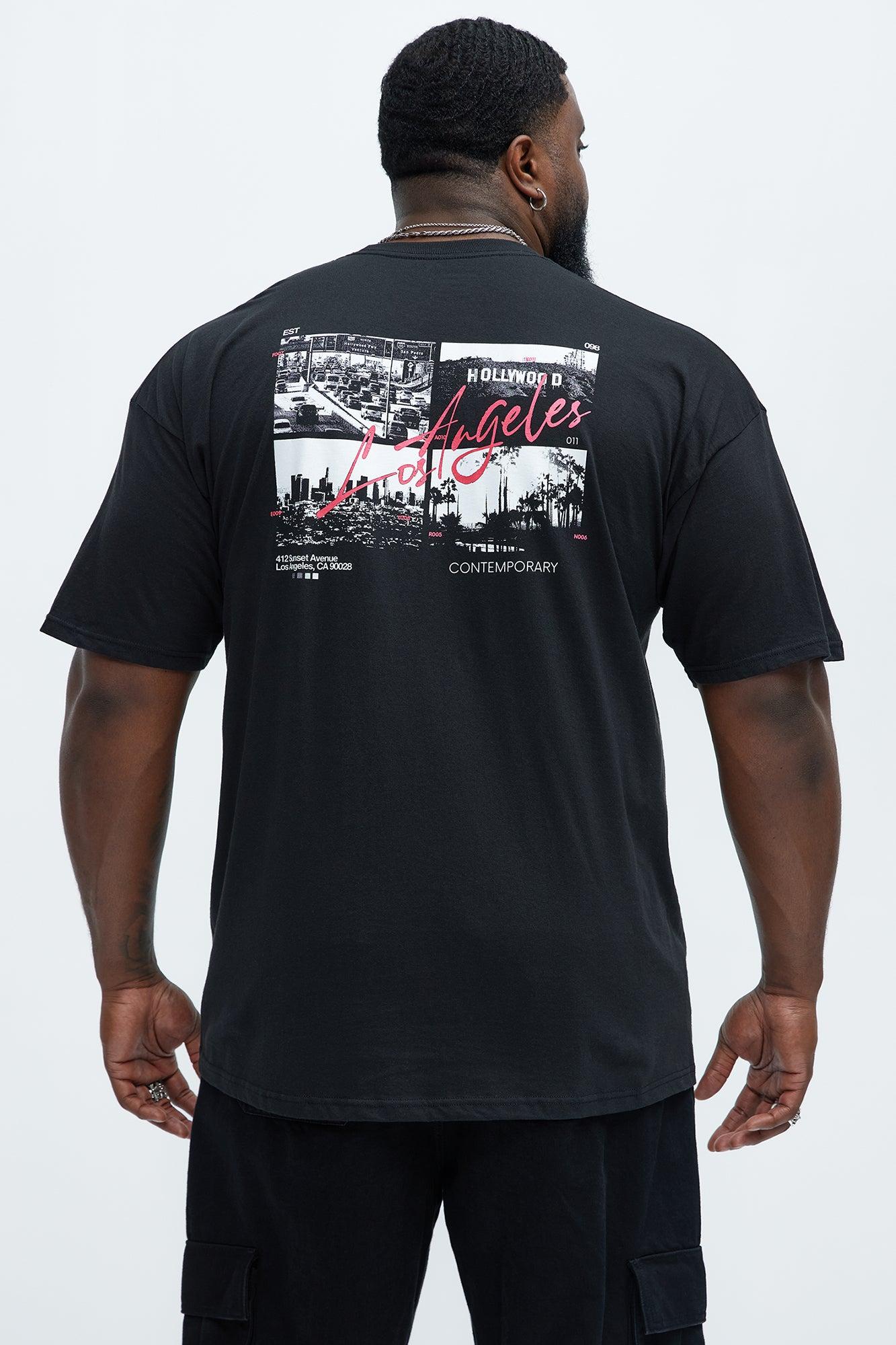 Sunset Ave LA Short Sleeve Tee - Black Product Image